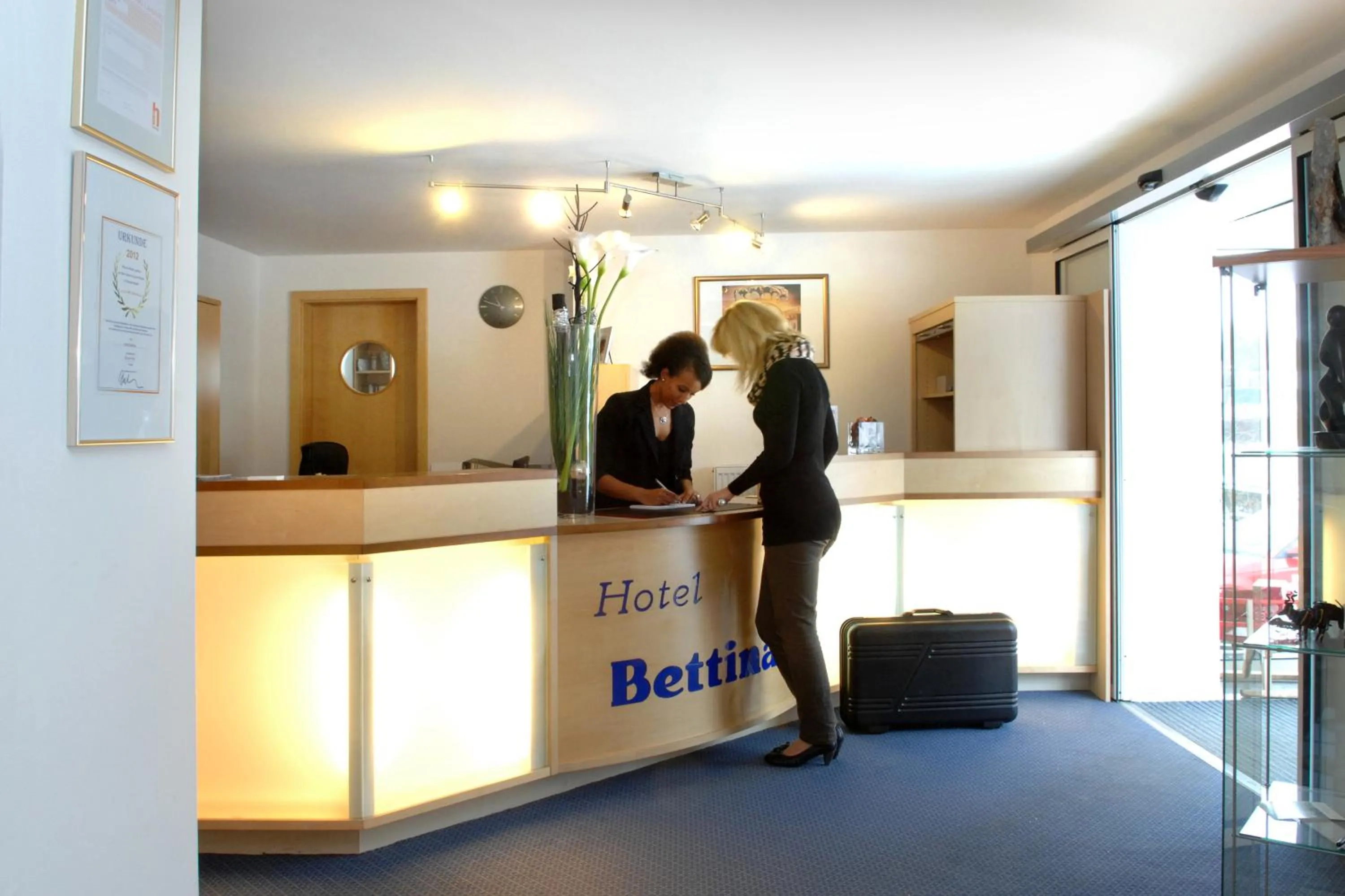 Lobby or reception in Hotel Bettina garni