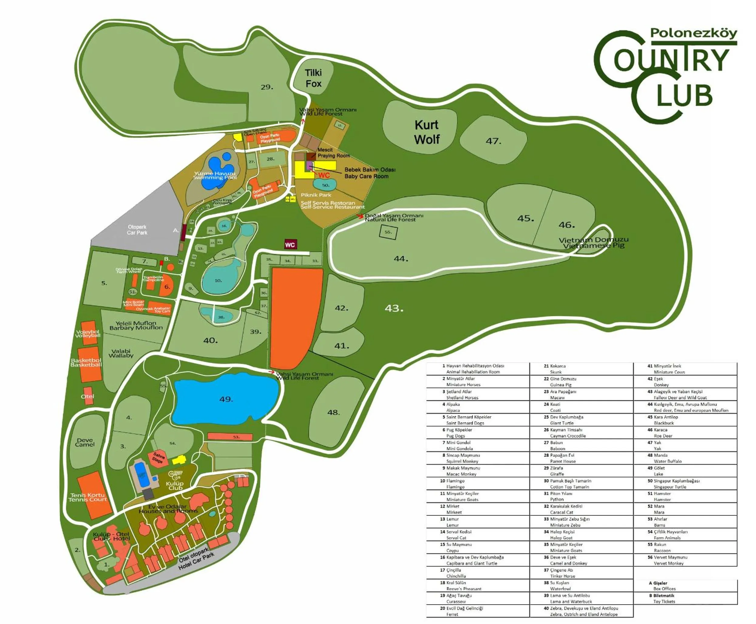 Bird's eye view in Polonezköy Country Club & Accommodation in the Wildlife Park!