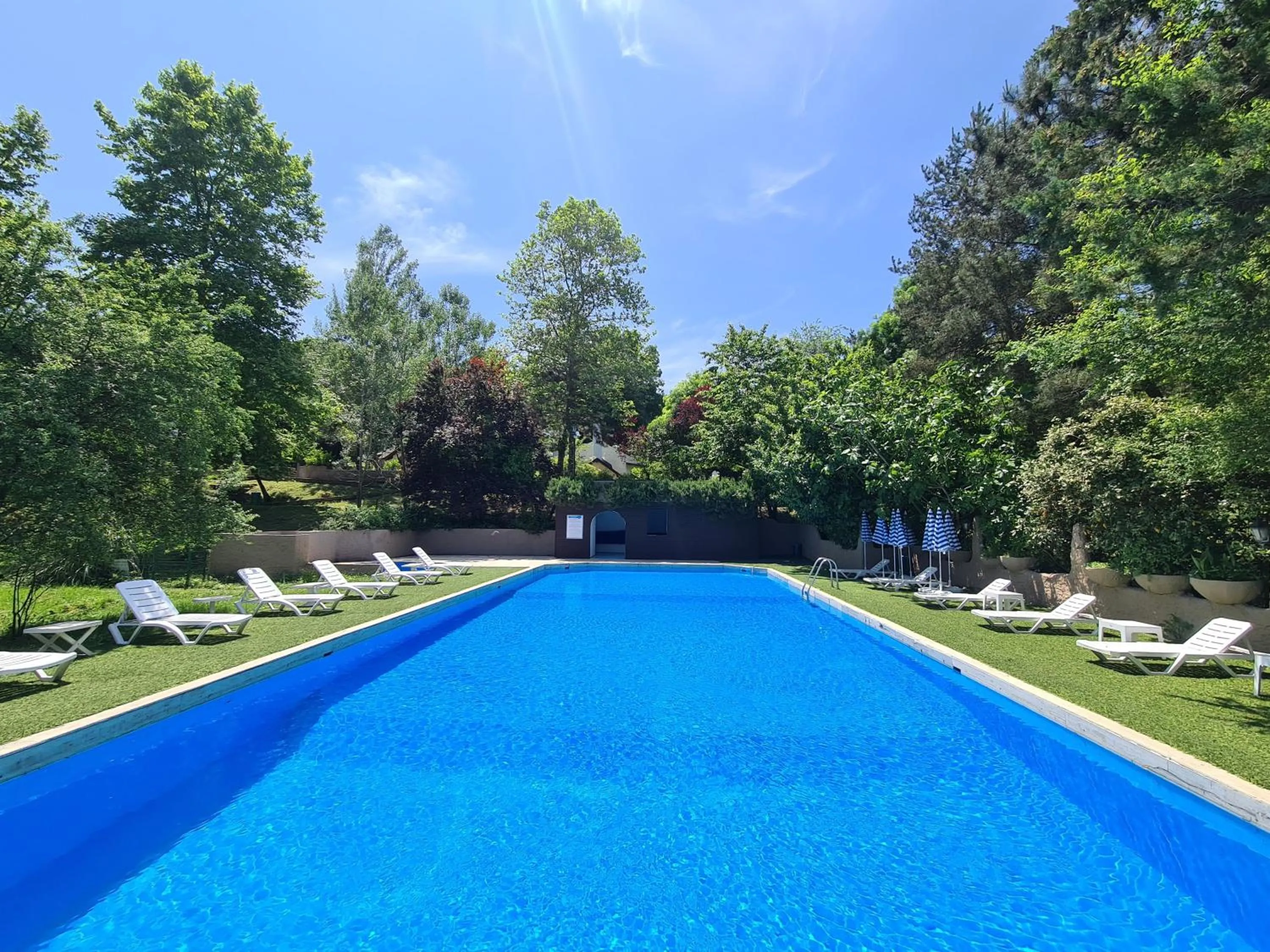 Pool view in Polonezköy Country Club & Accommodation in the Wildlife Park!