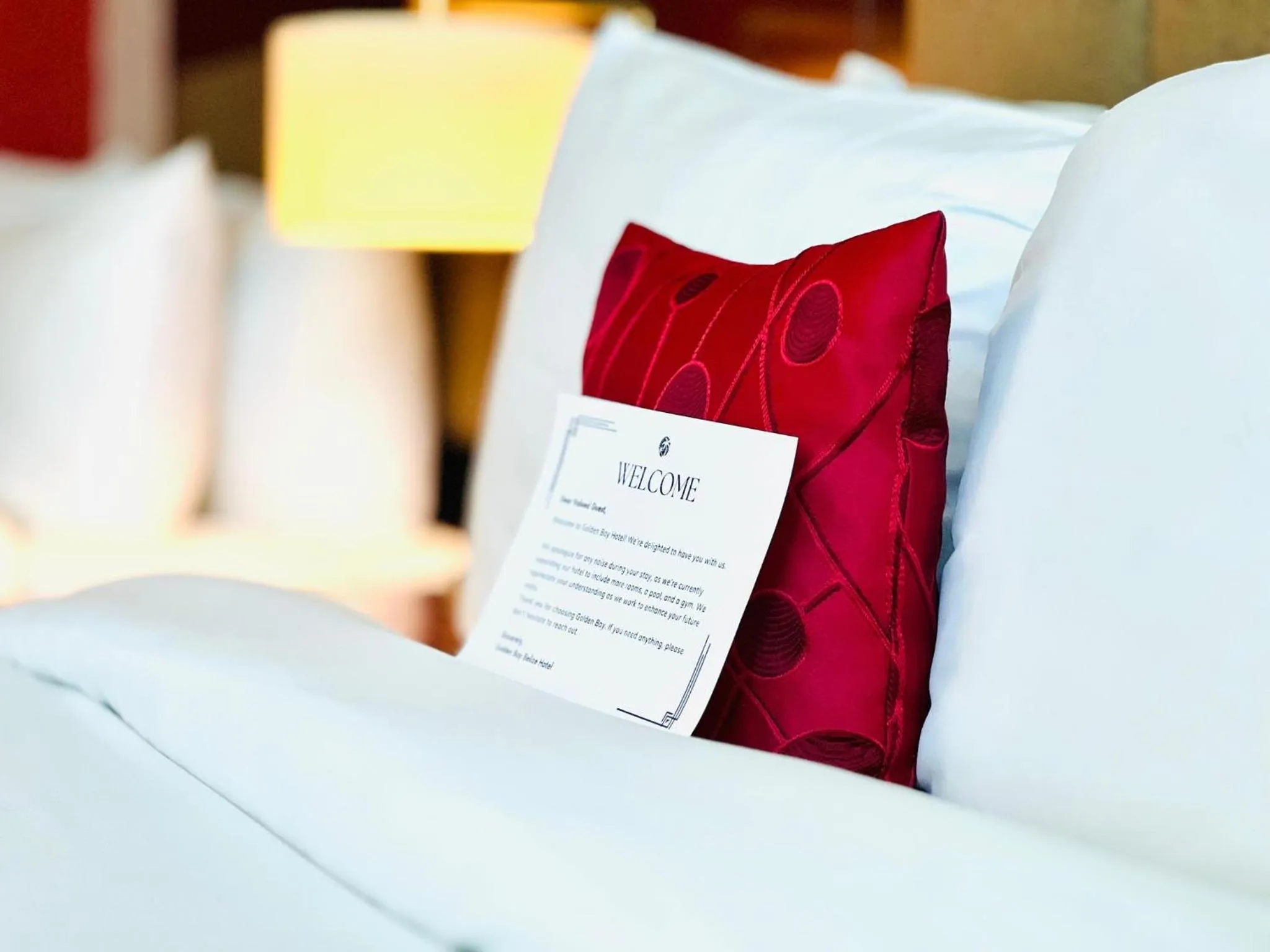 Bed in Golden Bay Belize Hotel