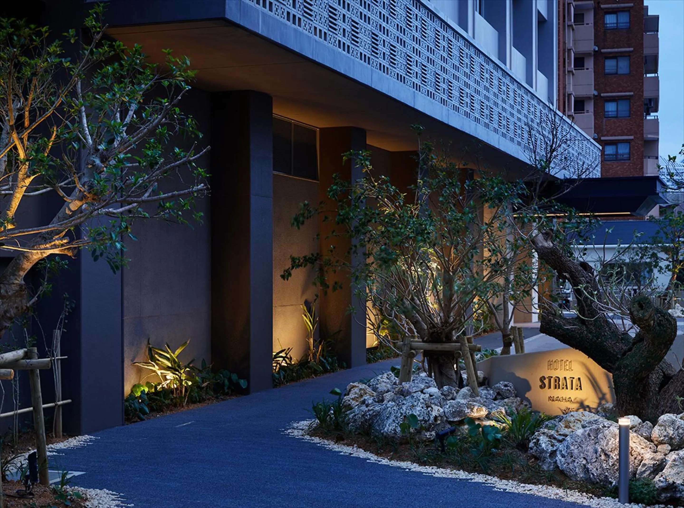Facade/entrance in HOTEL STRATA NAHA
