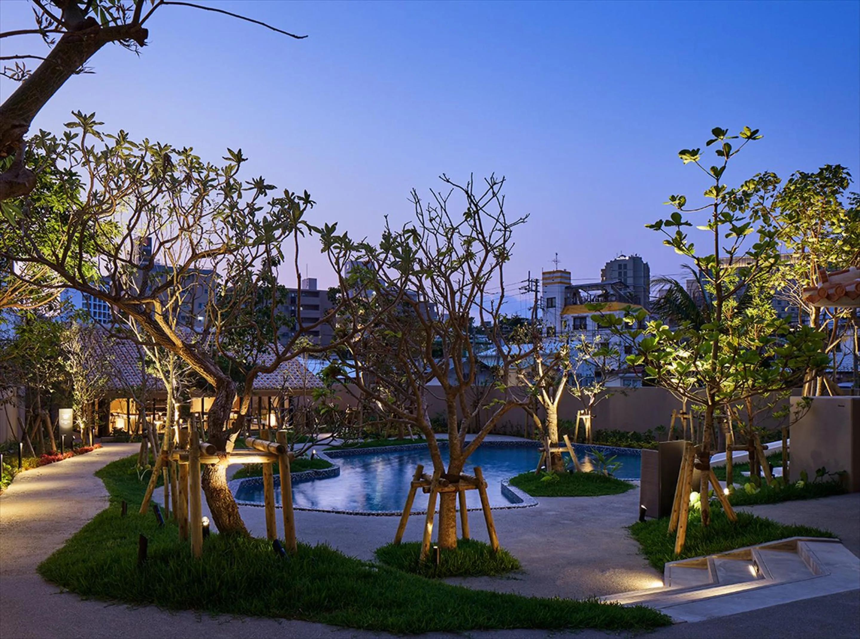 Swimming pool in HOTEL STRATA NAHA