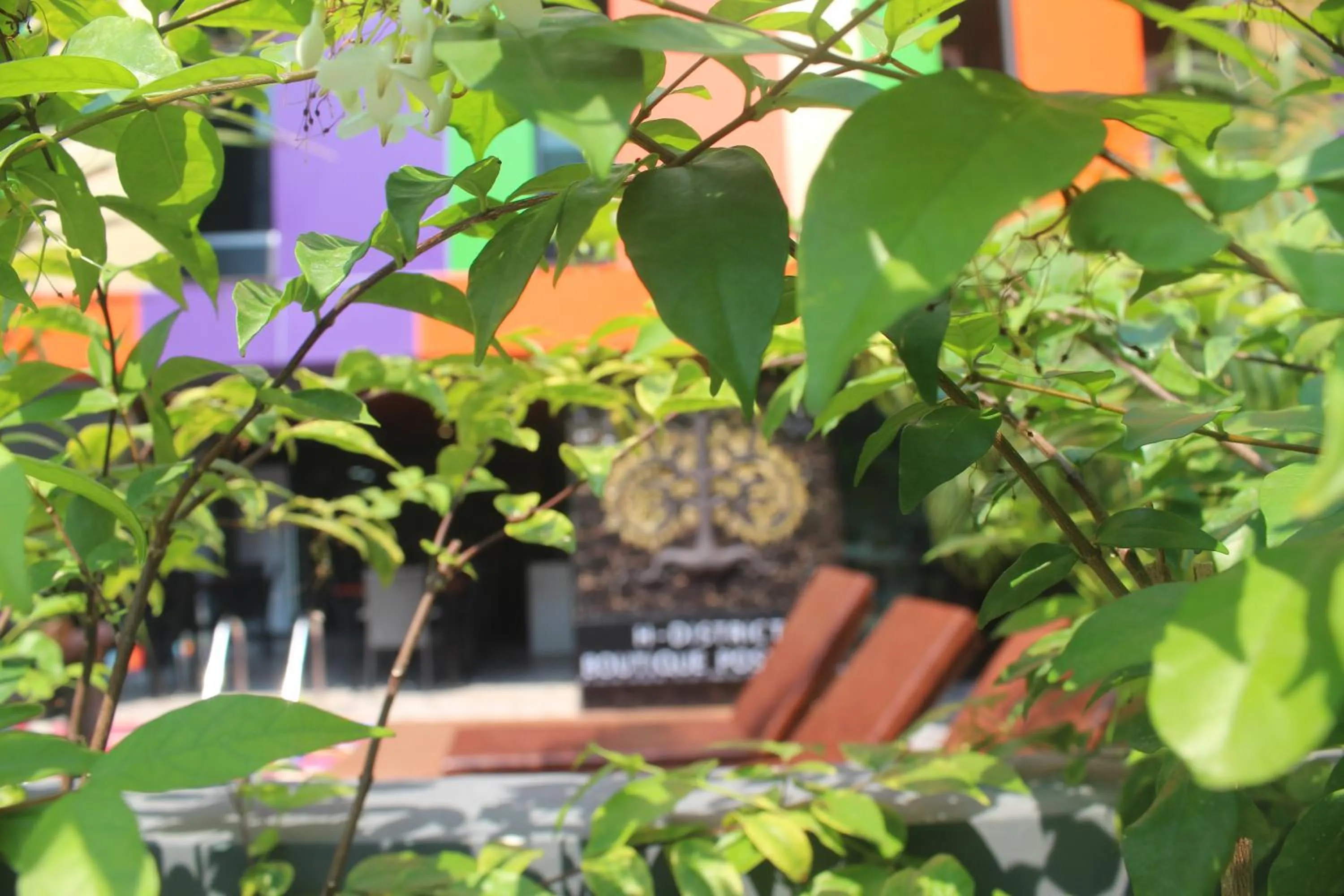 Property building in H-District Boutique Poshotel