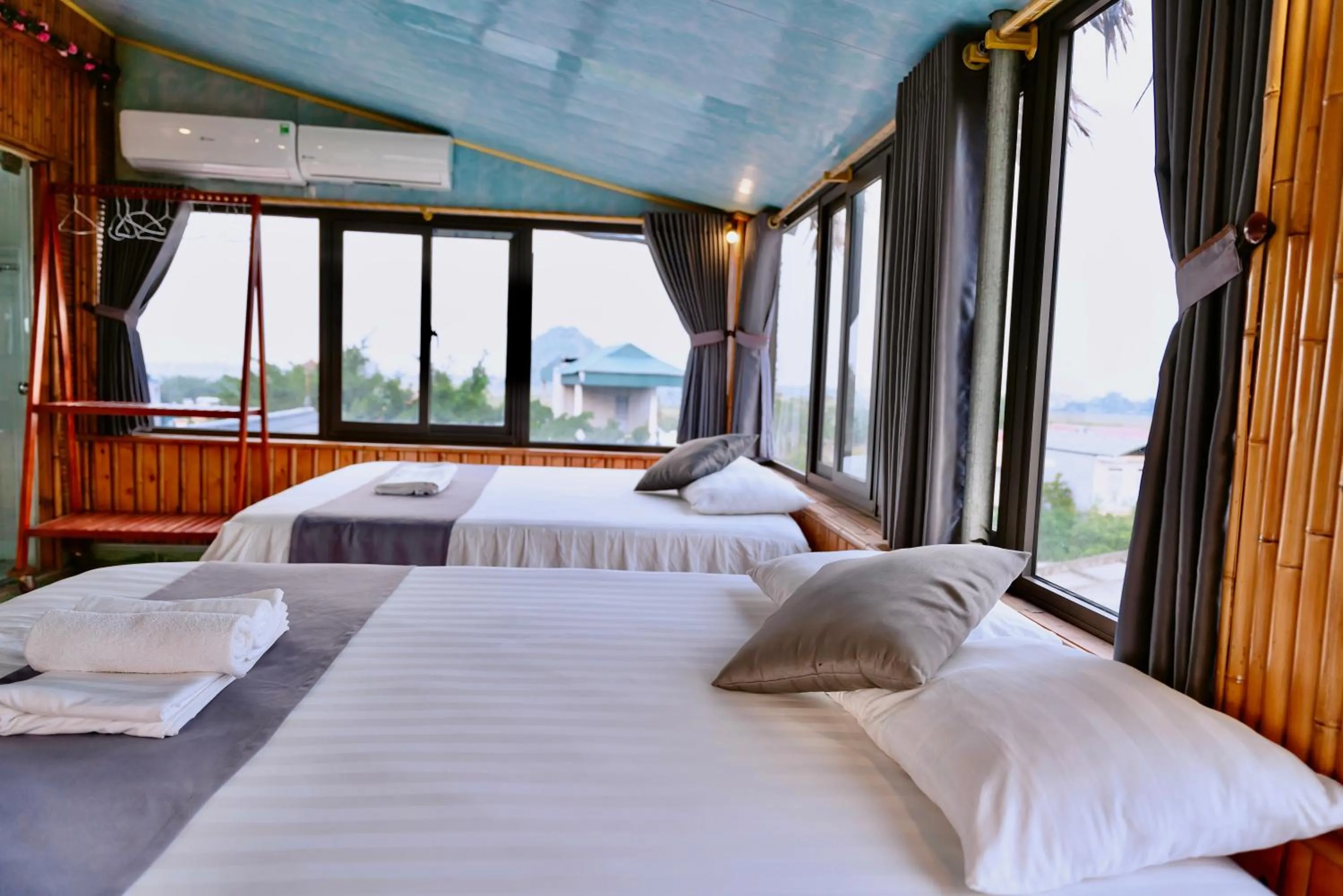 Bed in Hang Mua Bamboo Homestay Ninh Binh