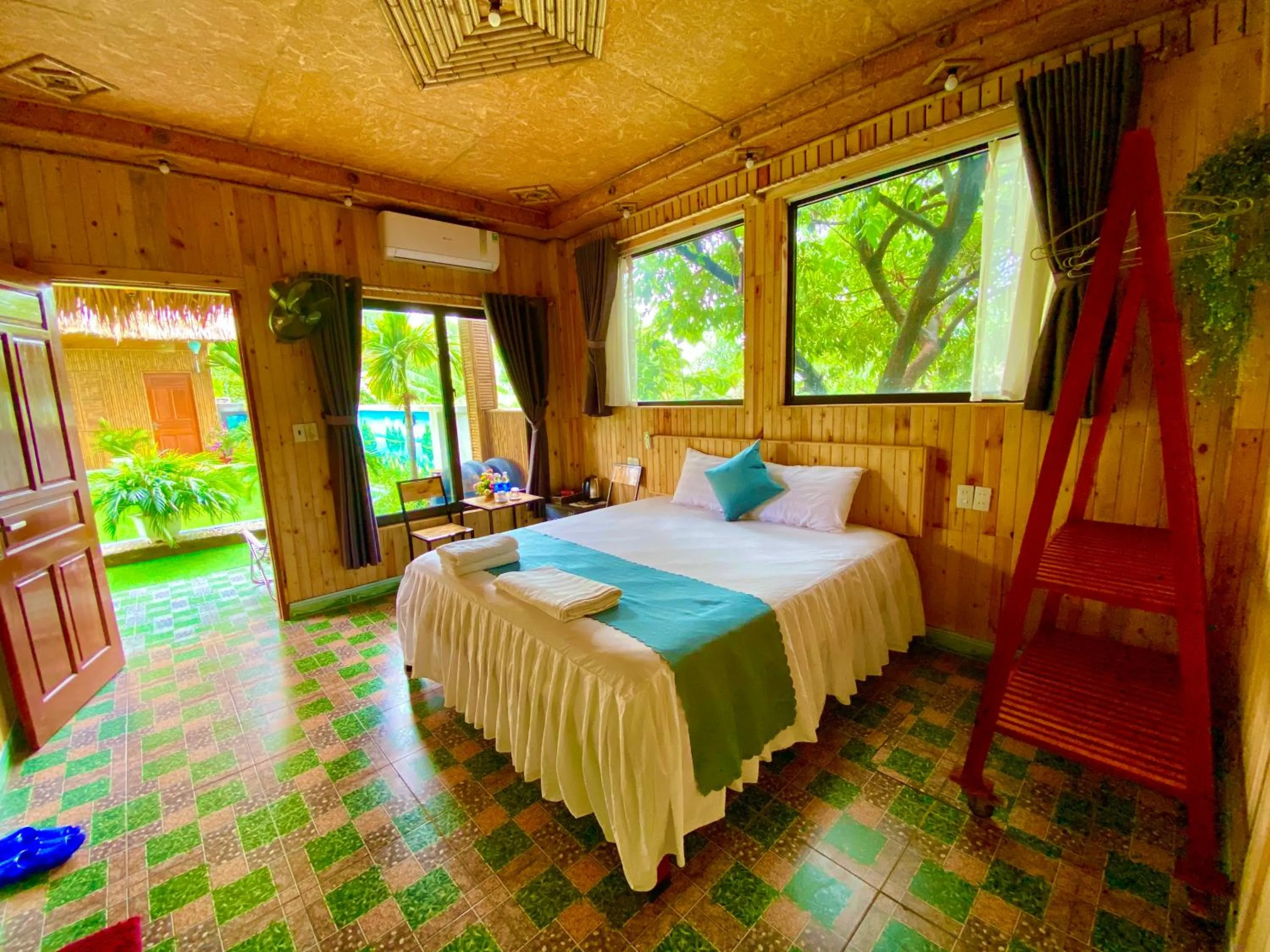 Bed in Hang Mua Bamboo Homestay Ninh Binh