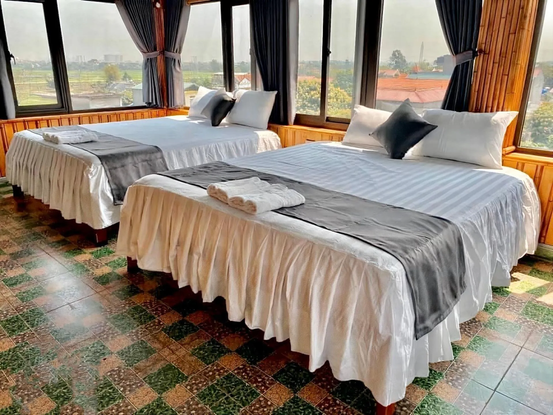 Bed in Hang Mua Bamboo Homestay Ninh Binh