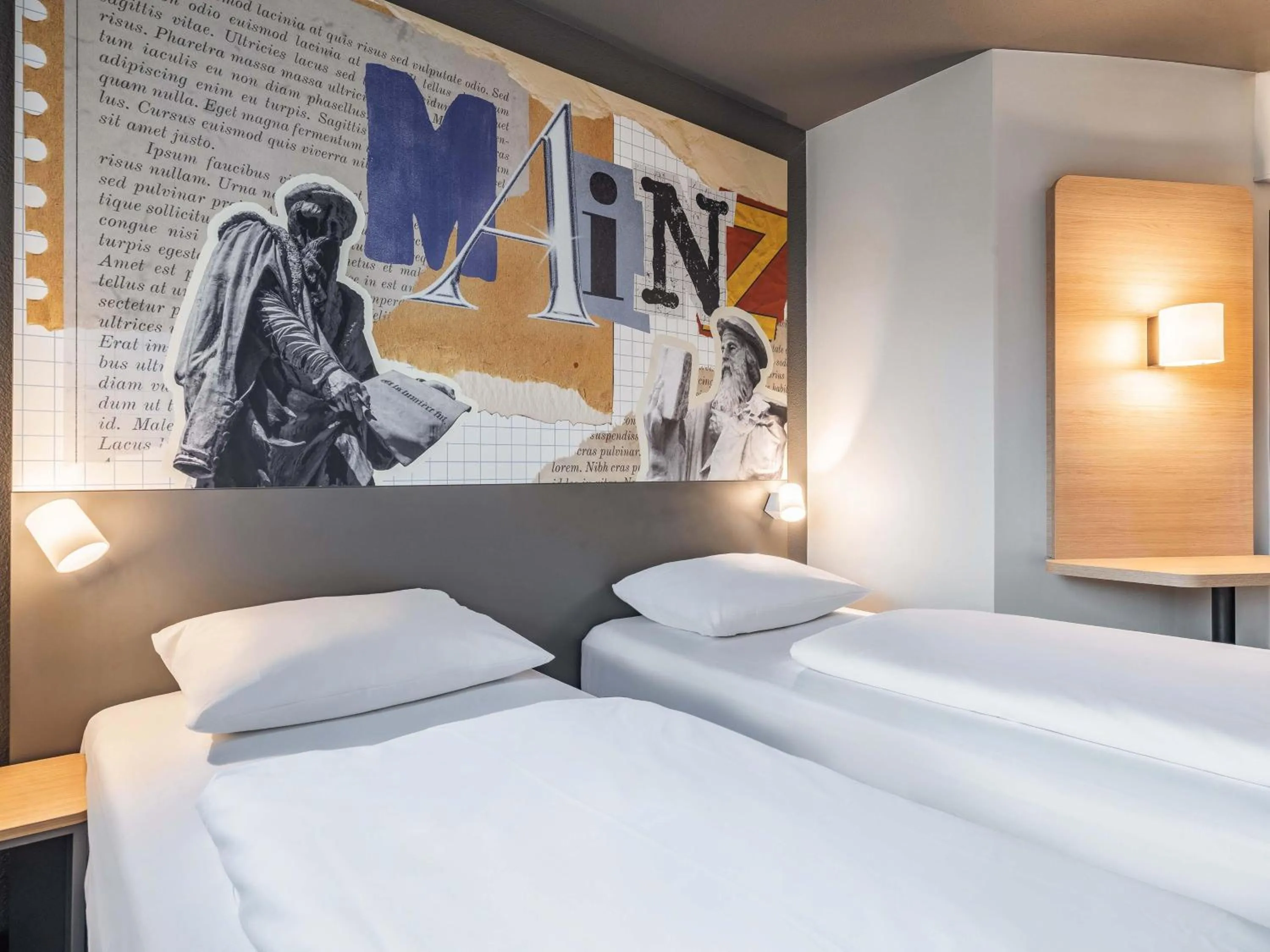 Photo of the whole room, Bed in B&B HOTEL Mainz-Süd