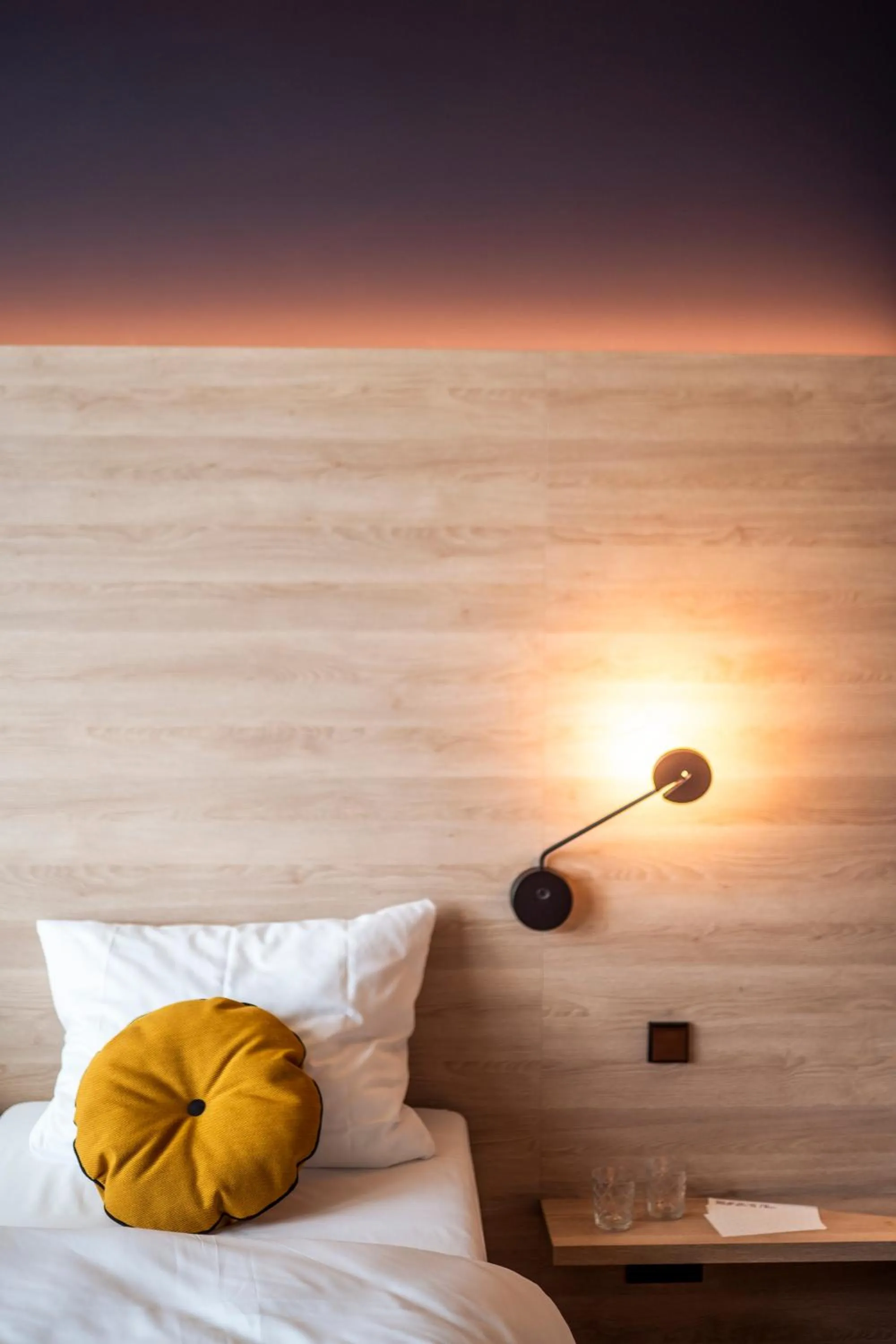 Decorative detail, Bed in Koncept Hotel Josefine