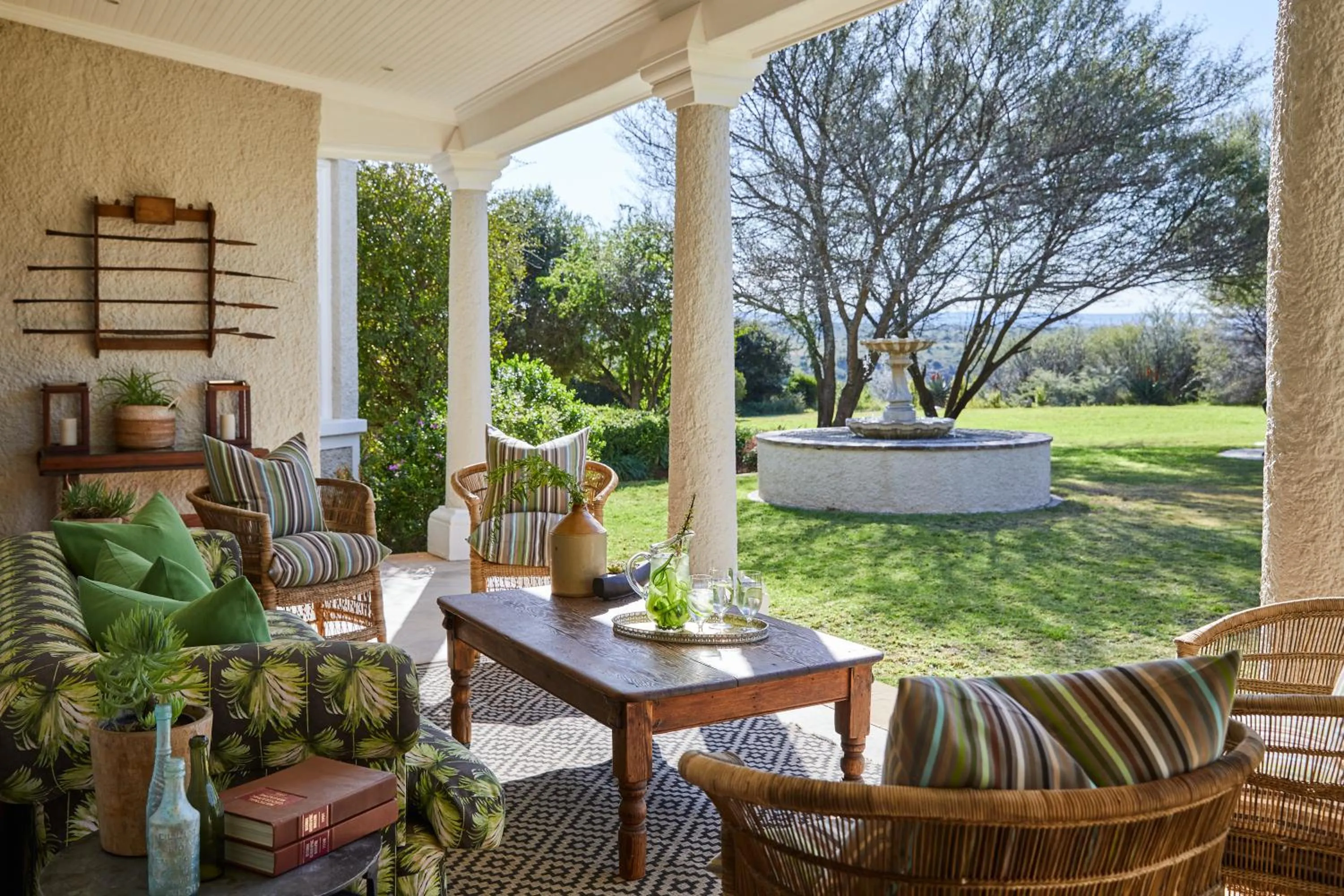 Patio in Kwandwe Private Game Reserve - Uplands Homestead