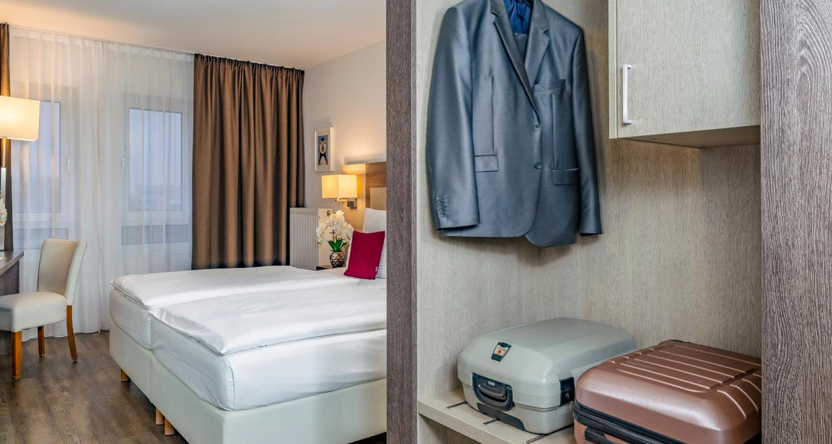 Photo of the whole room, Bed in PLAZA INN Karlsruhe Nord