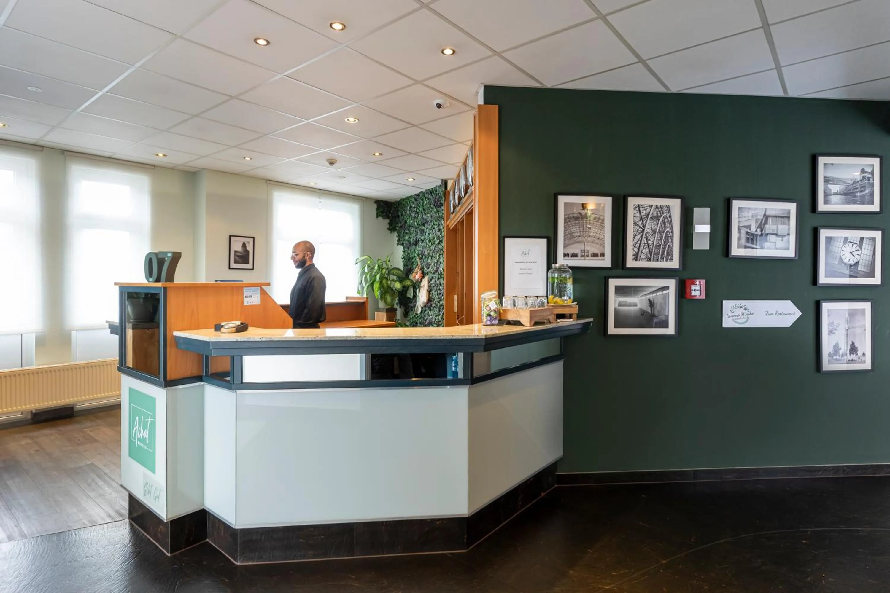 Lobby or reception in ACHAT Hotel Leipzig Messe