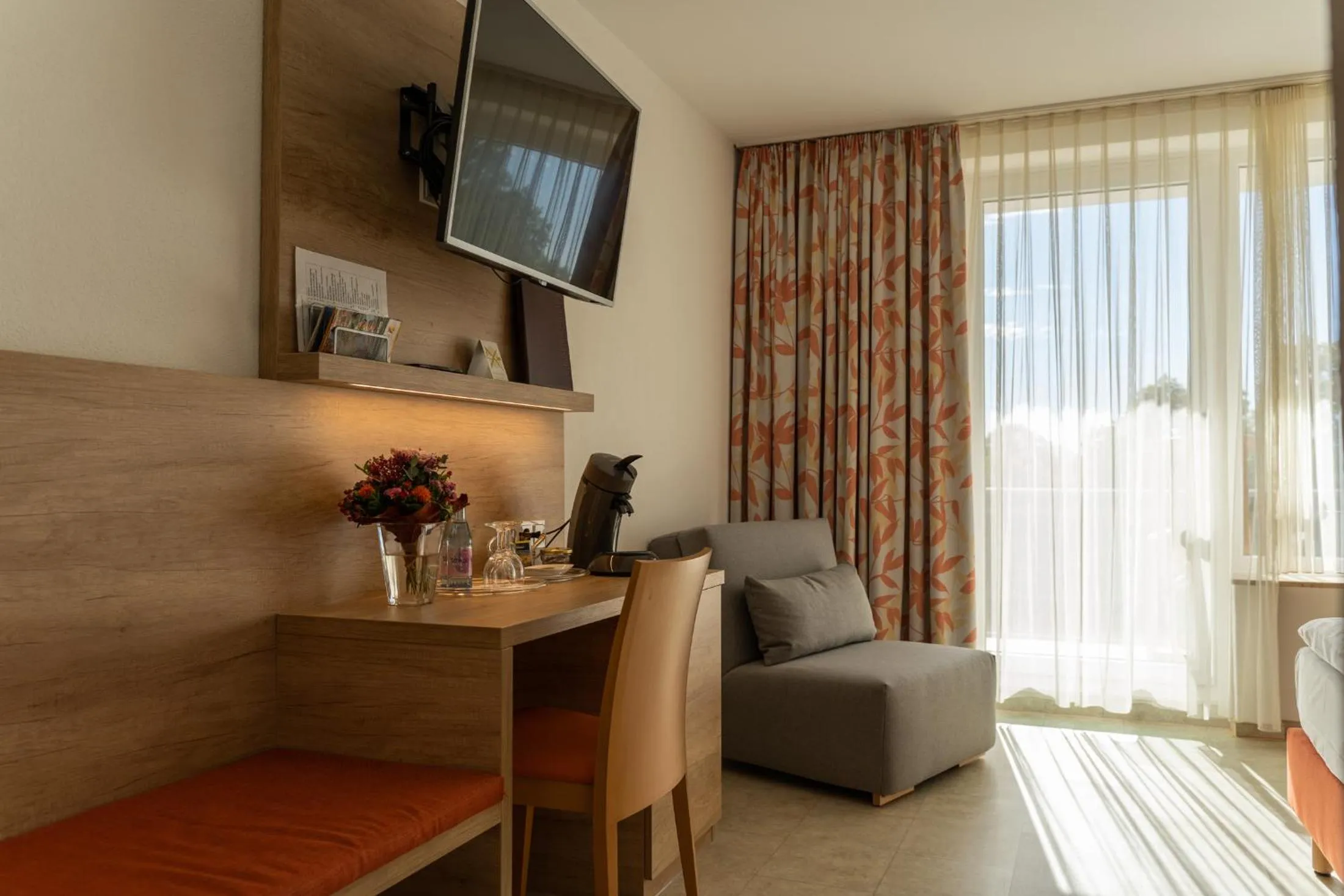 Bed in Hotel Bergschlößchen