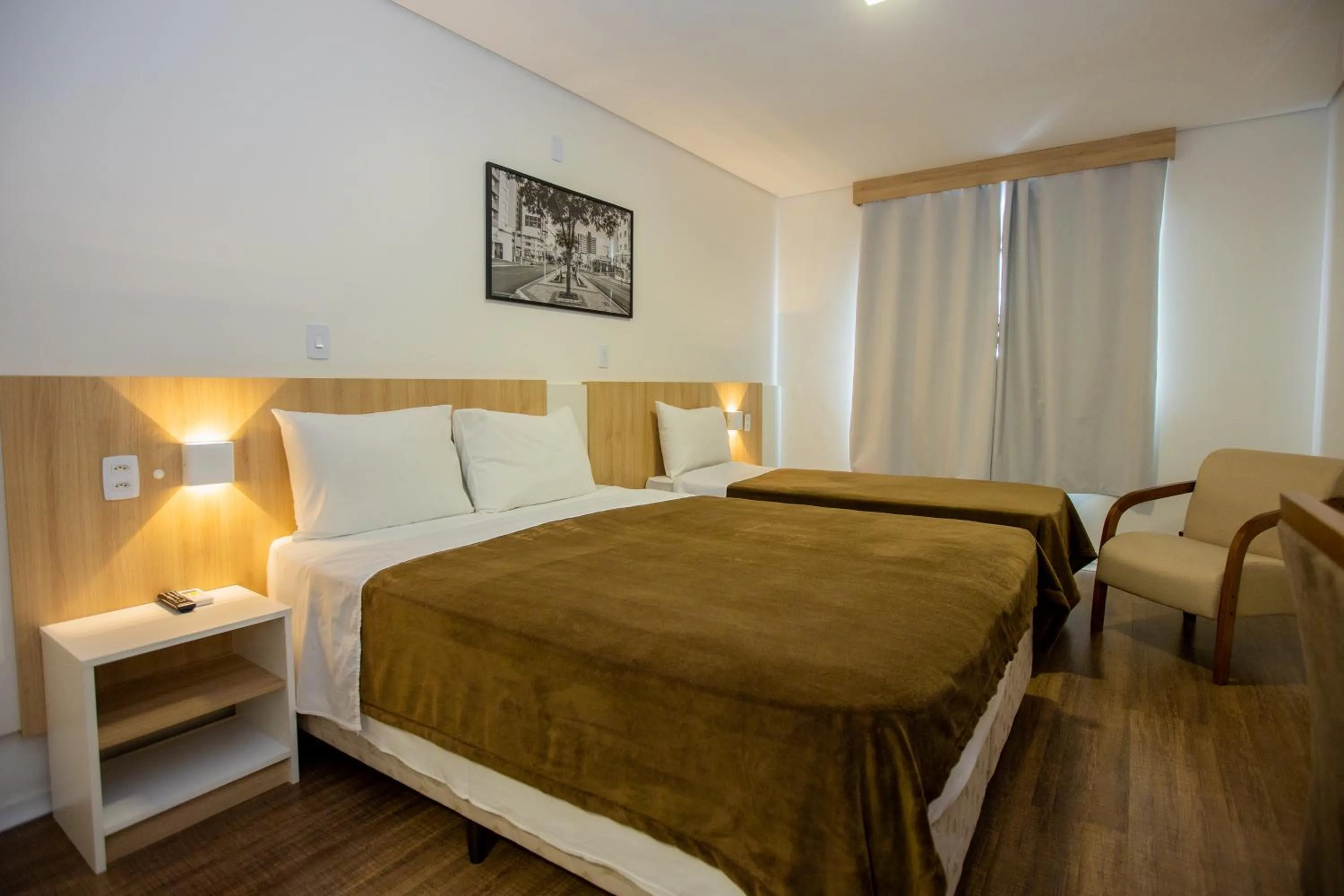 Bed in Tri Hotel Chapecó