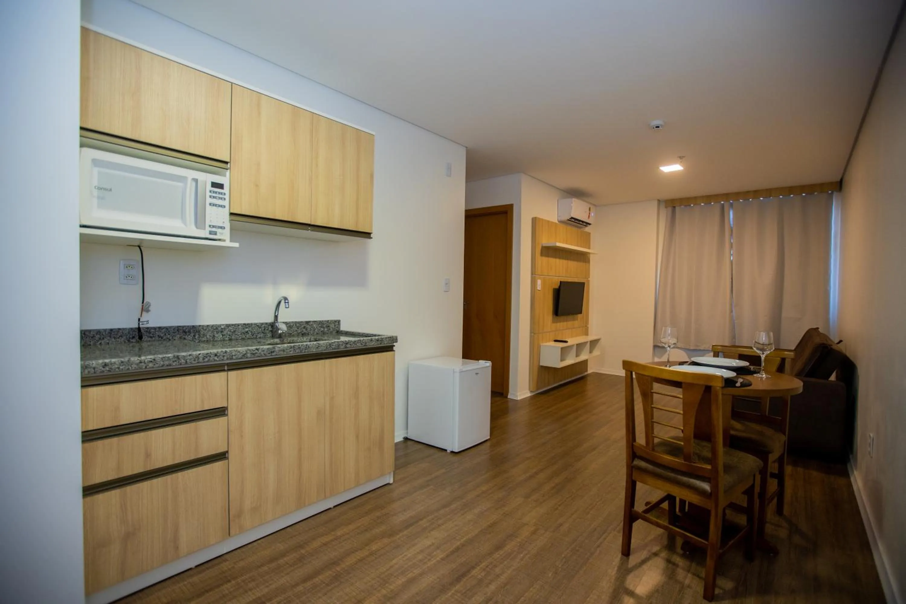 Kitchen or kitchenette in Tri Hotel Chapecó