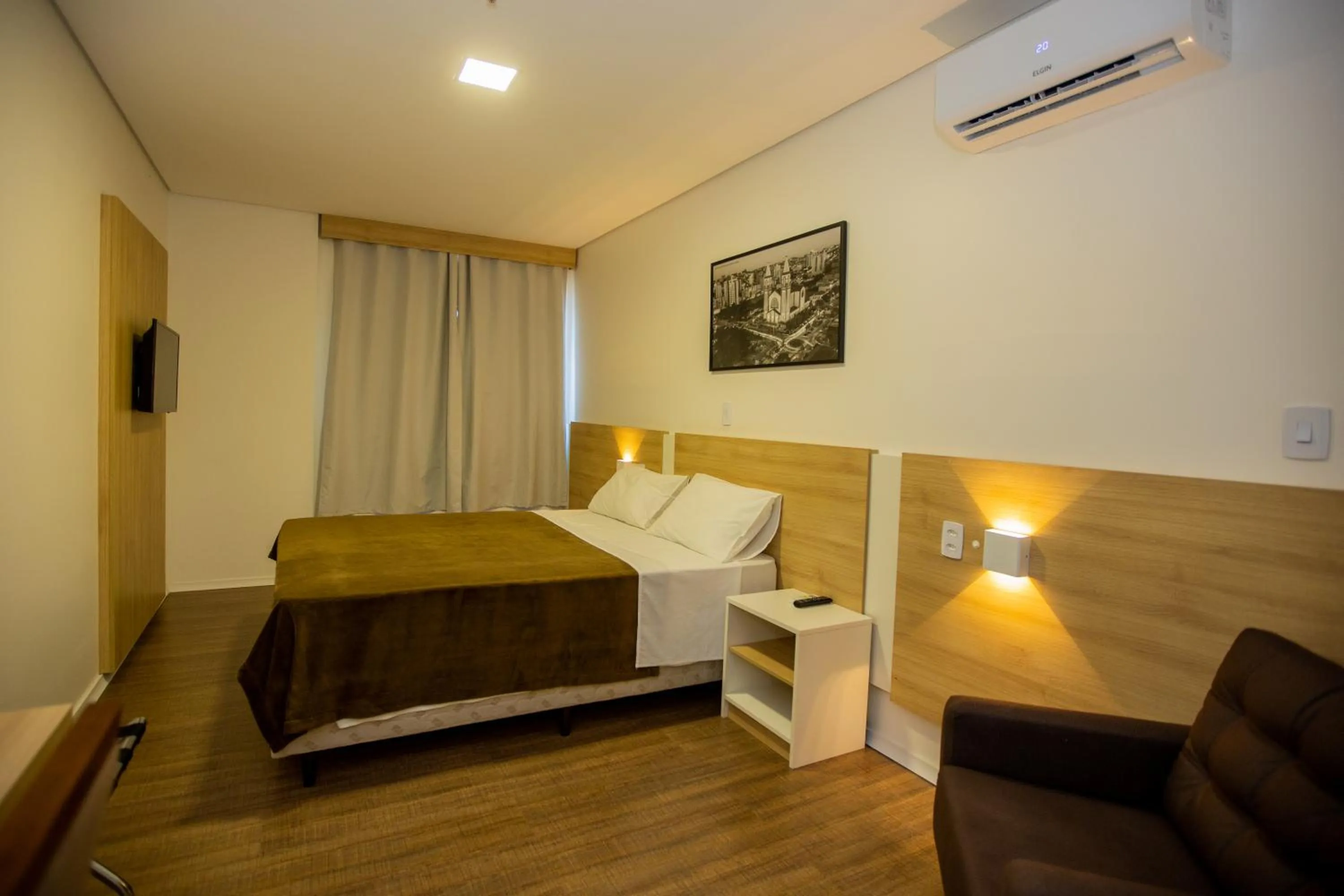 Bed in Tri Hotel Chapecó