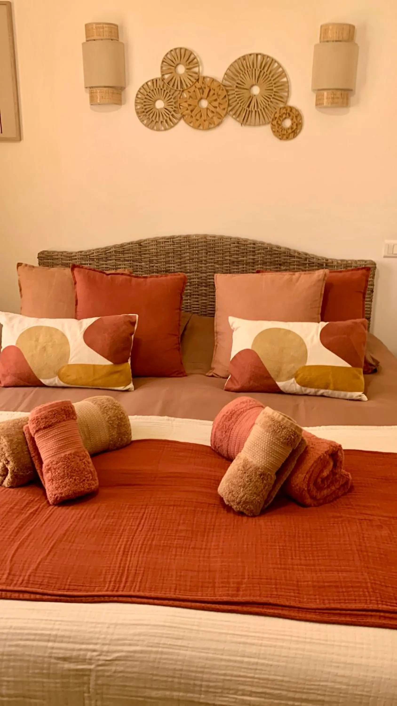 Bed in Villa fiora chambre