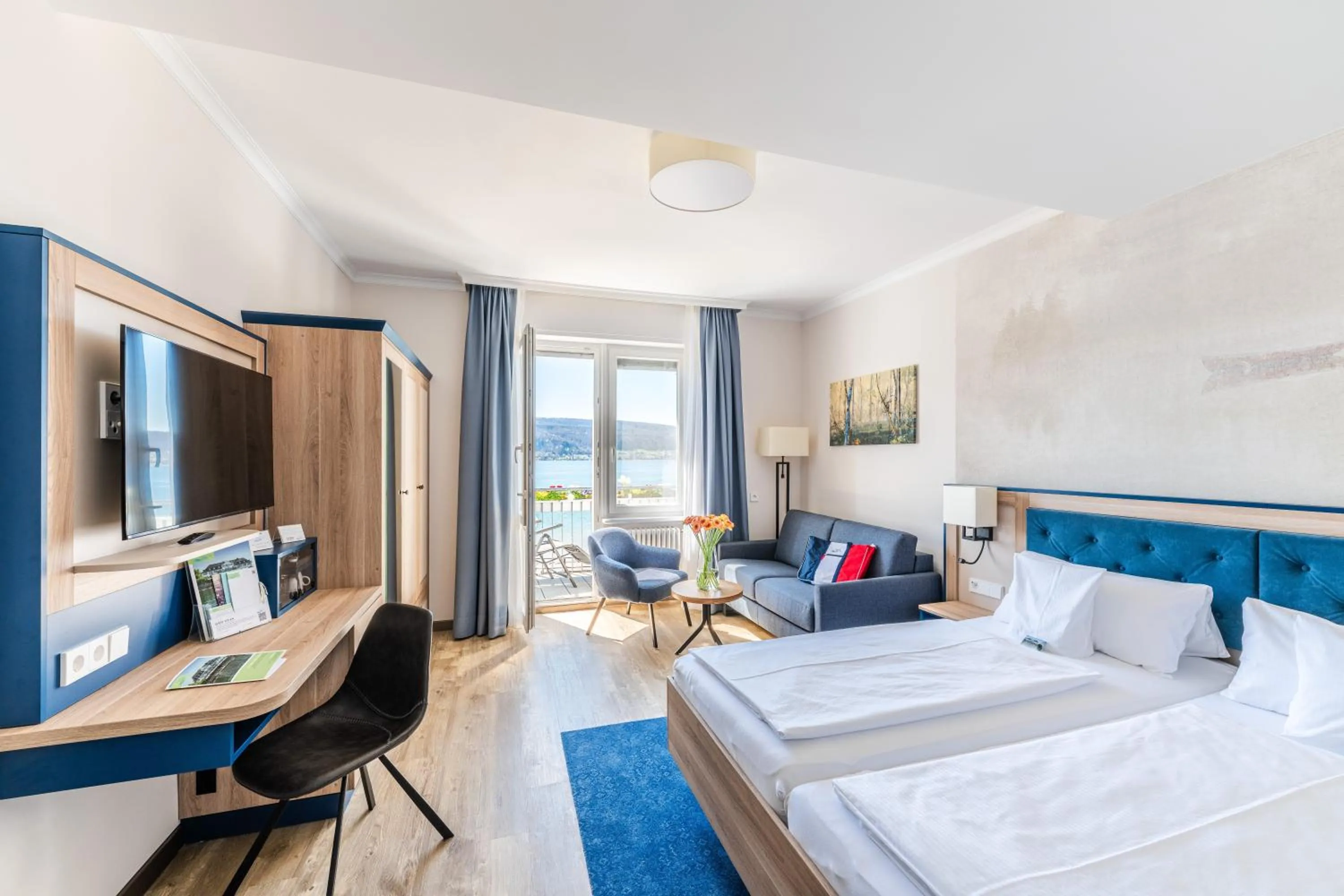 Bed in Strandhotel Löchnerhaus