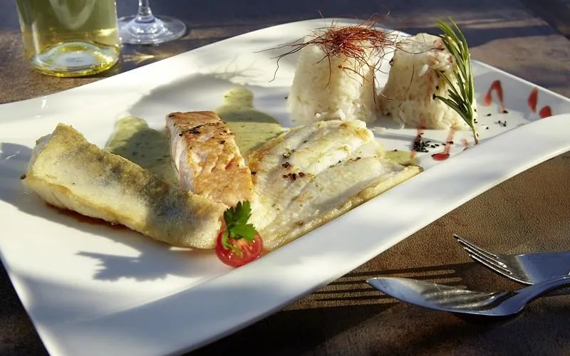 Food close-up in Hotel Villa am Rhein