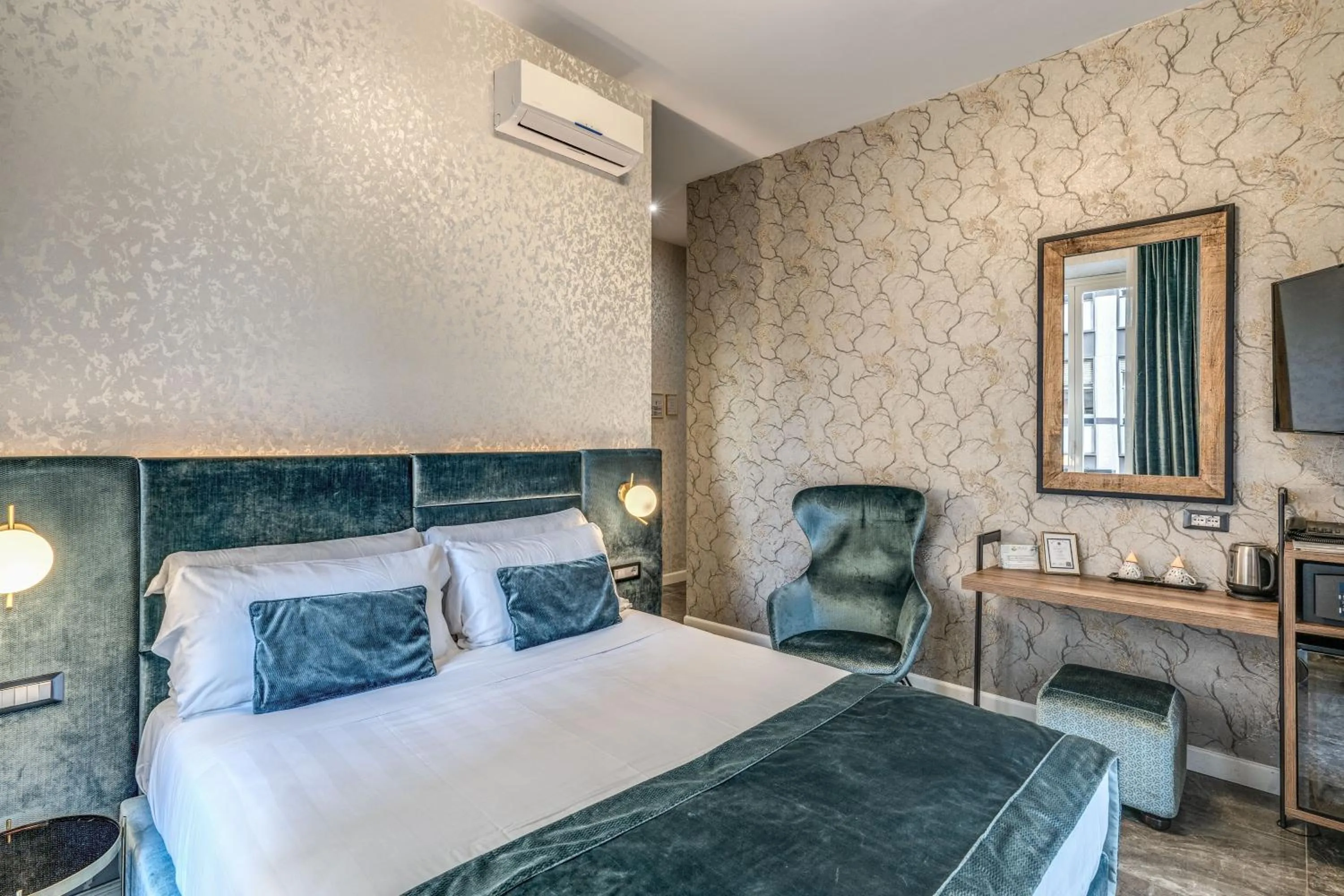 Bed in Apollo Boutique Hotel