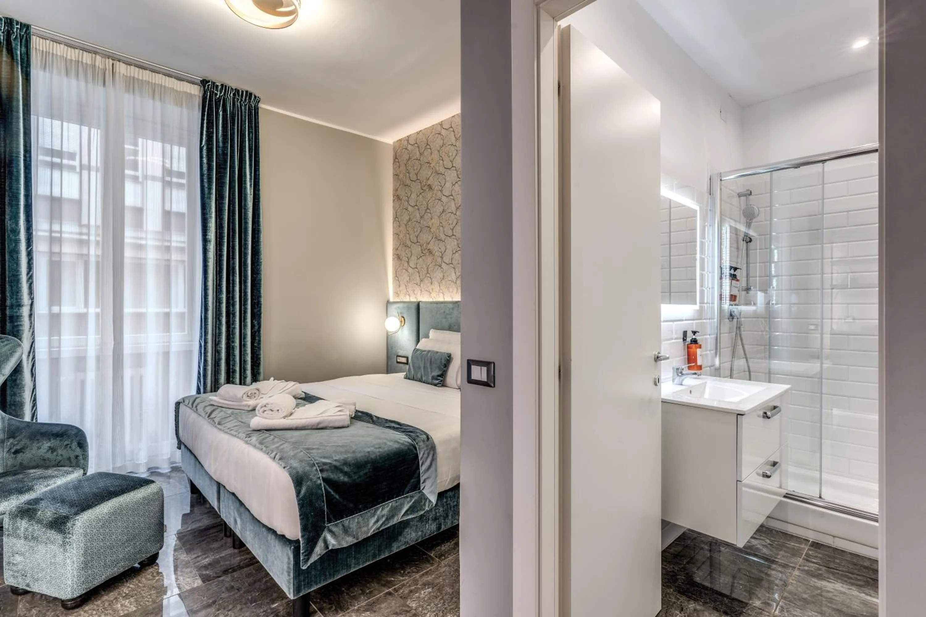 Bed in Apollo Boutique Hotel