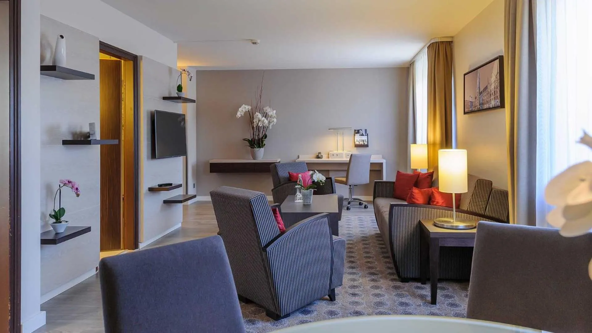 Seating area in Mercure Hotel München Süd Messe