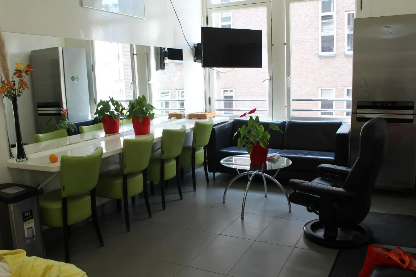 Seating area in CS Hotel