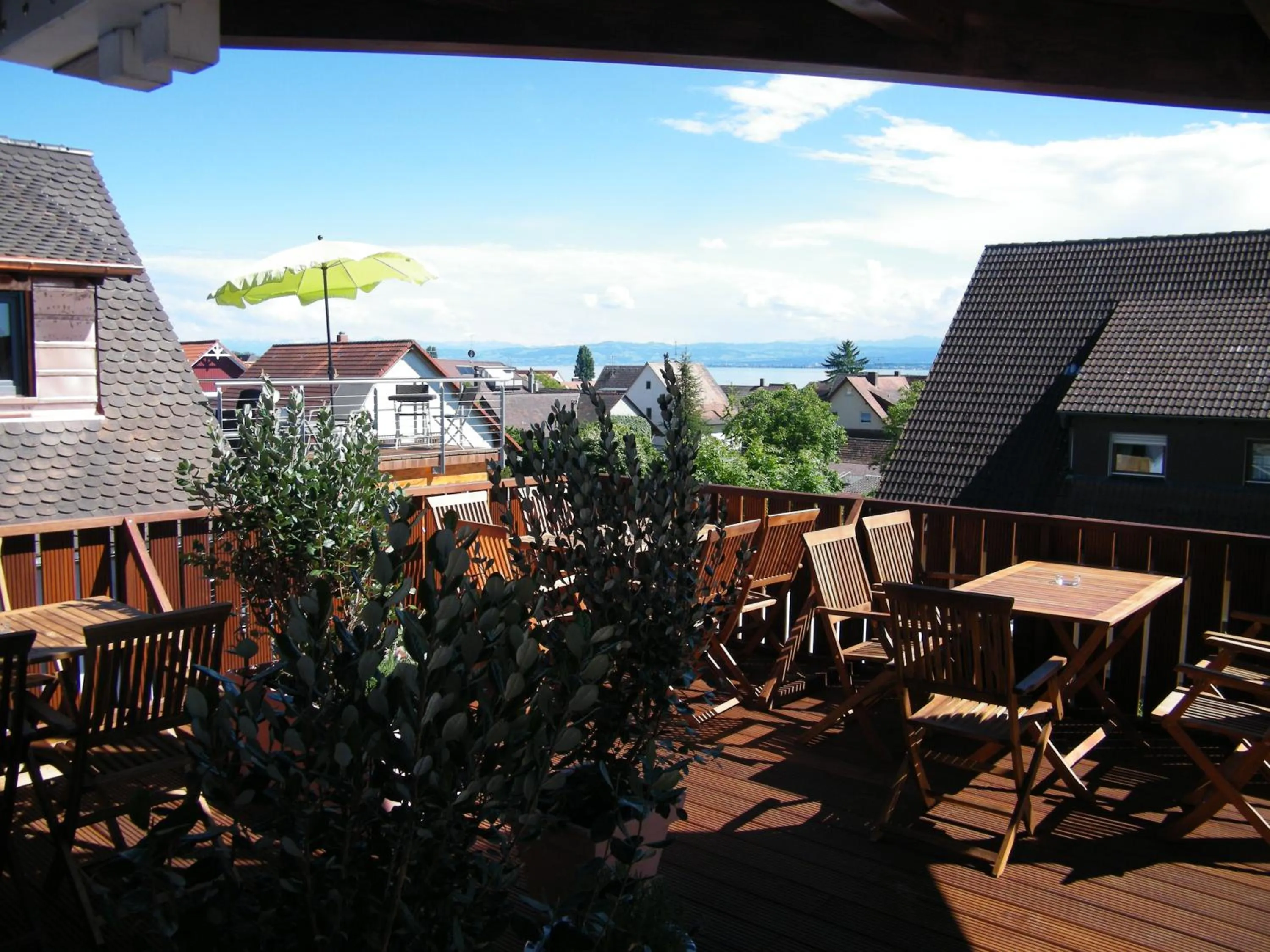 Balcony/Terrace in BnB Fliegerhaeusle Hagnau 24h Self Check In