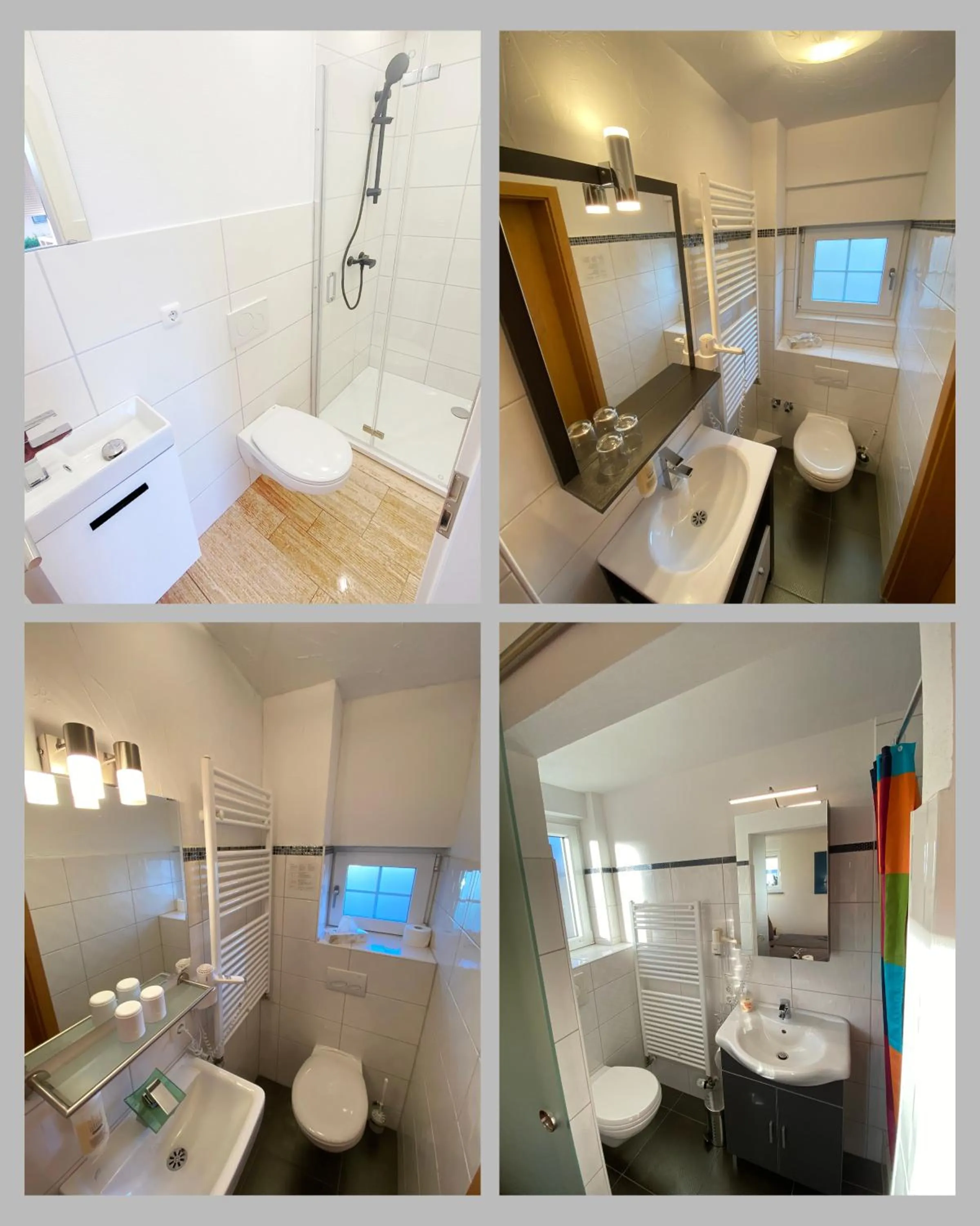 Bathroom in BnB Fliegerhaeusle Hagnau 24h Self Check In