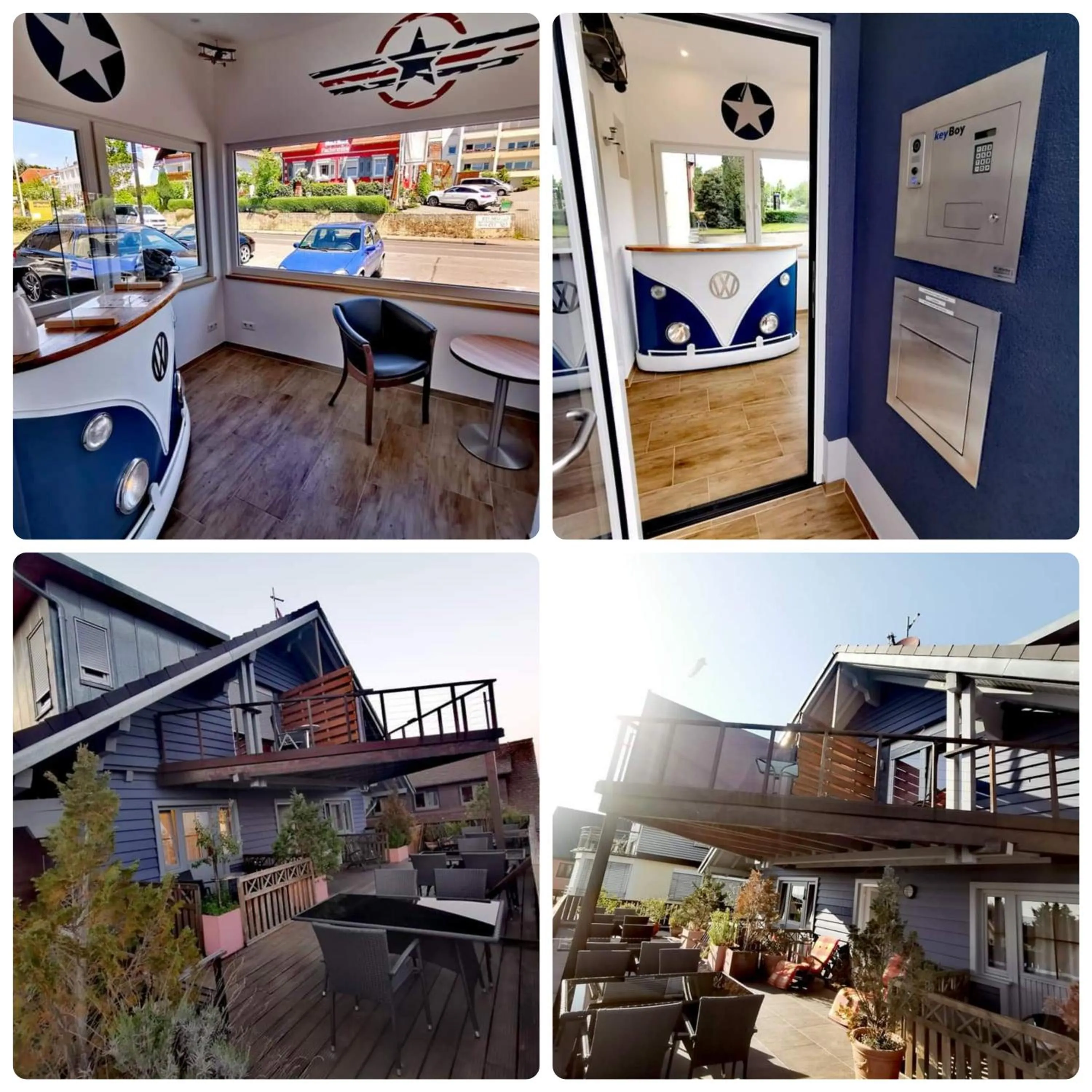 Property building in BnB Fliegerhaeusle Hagnau 24h Self Check In