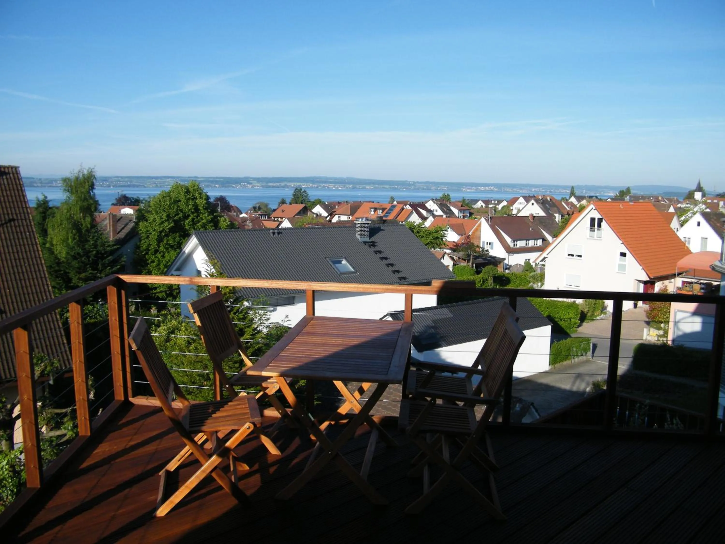 Balcony/Terrace in BnB Fliegerhaeusle Hagnau 24h Self Check In