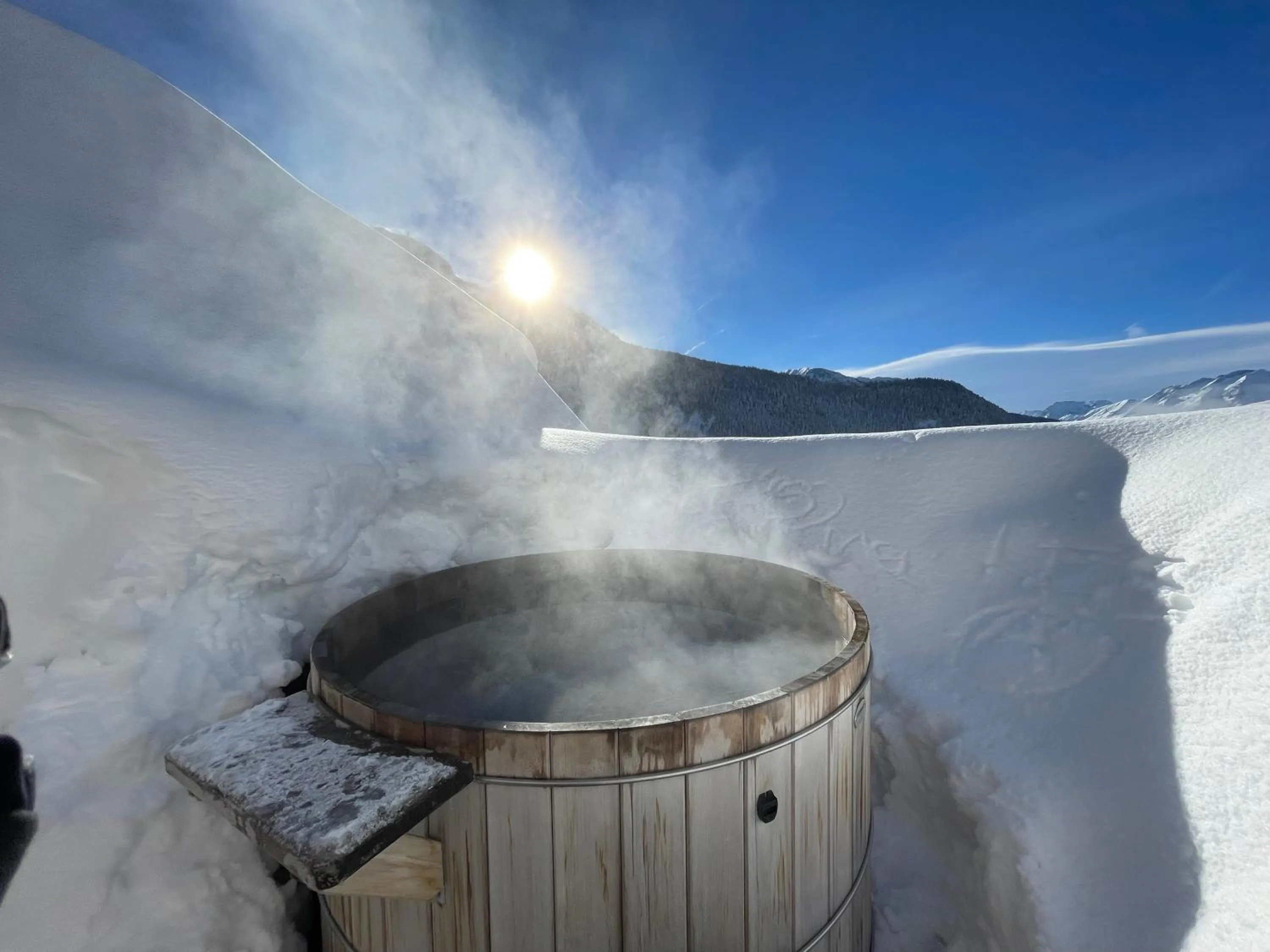 Hot Tub in Hotel Le V de Vaujany