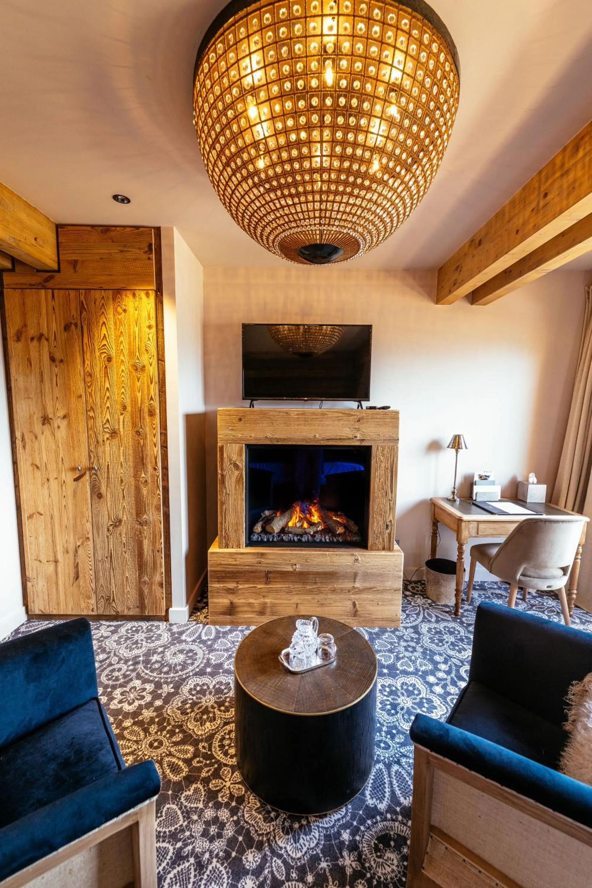 Living room in Hotel Le V de Vaujany