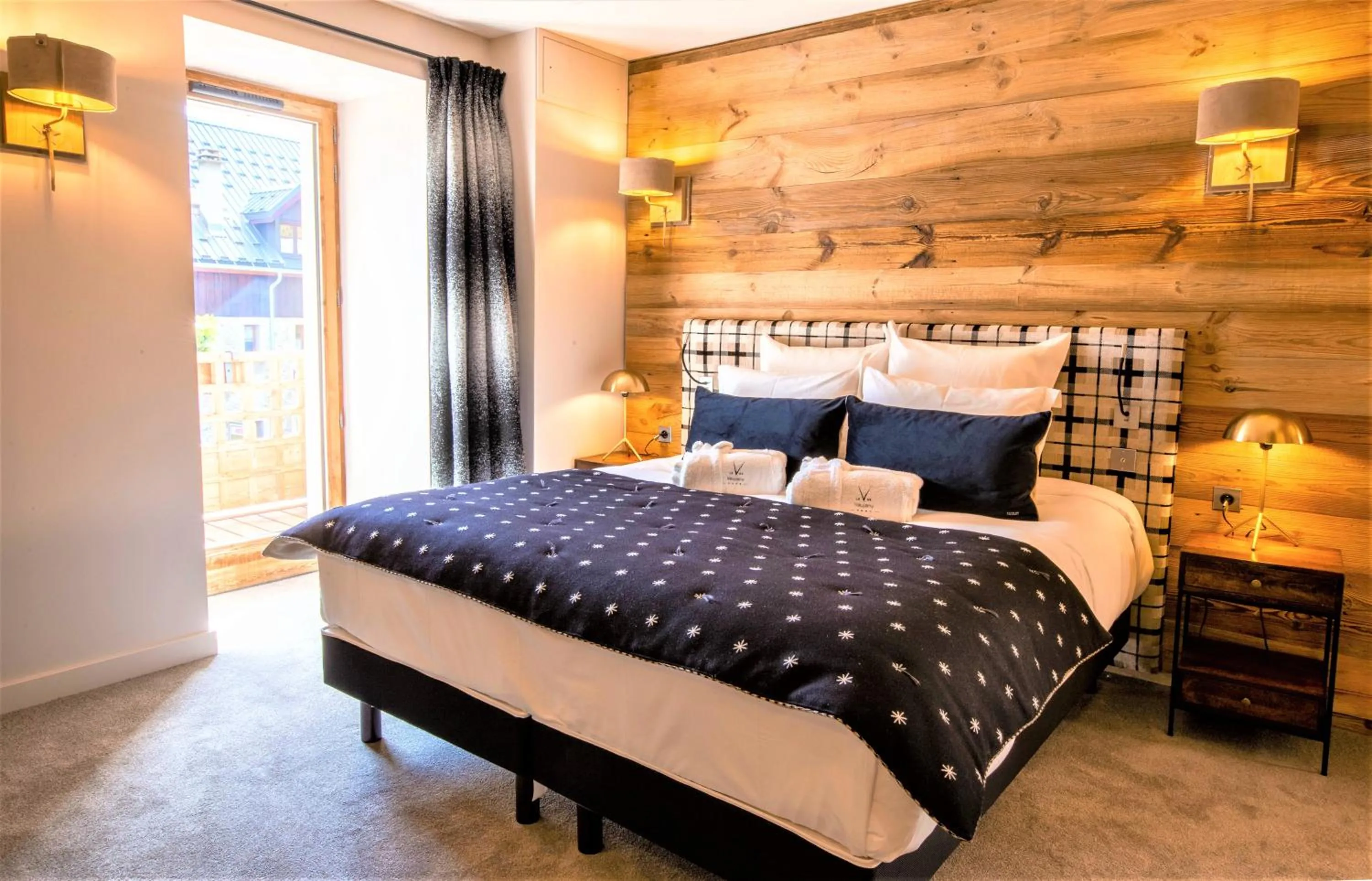 Bed in Hotel Le V de Vaujany