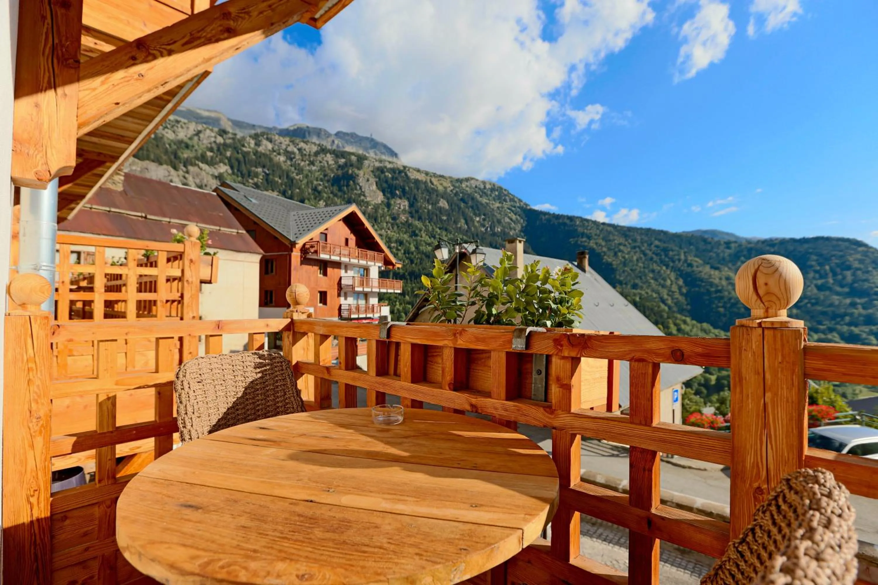 Balcony/Terrace in Hotel Le V de Vaujany