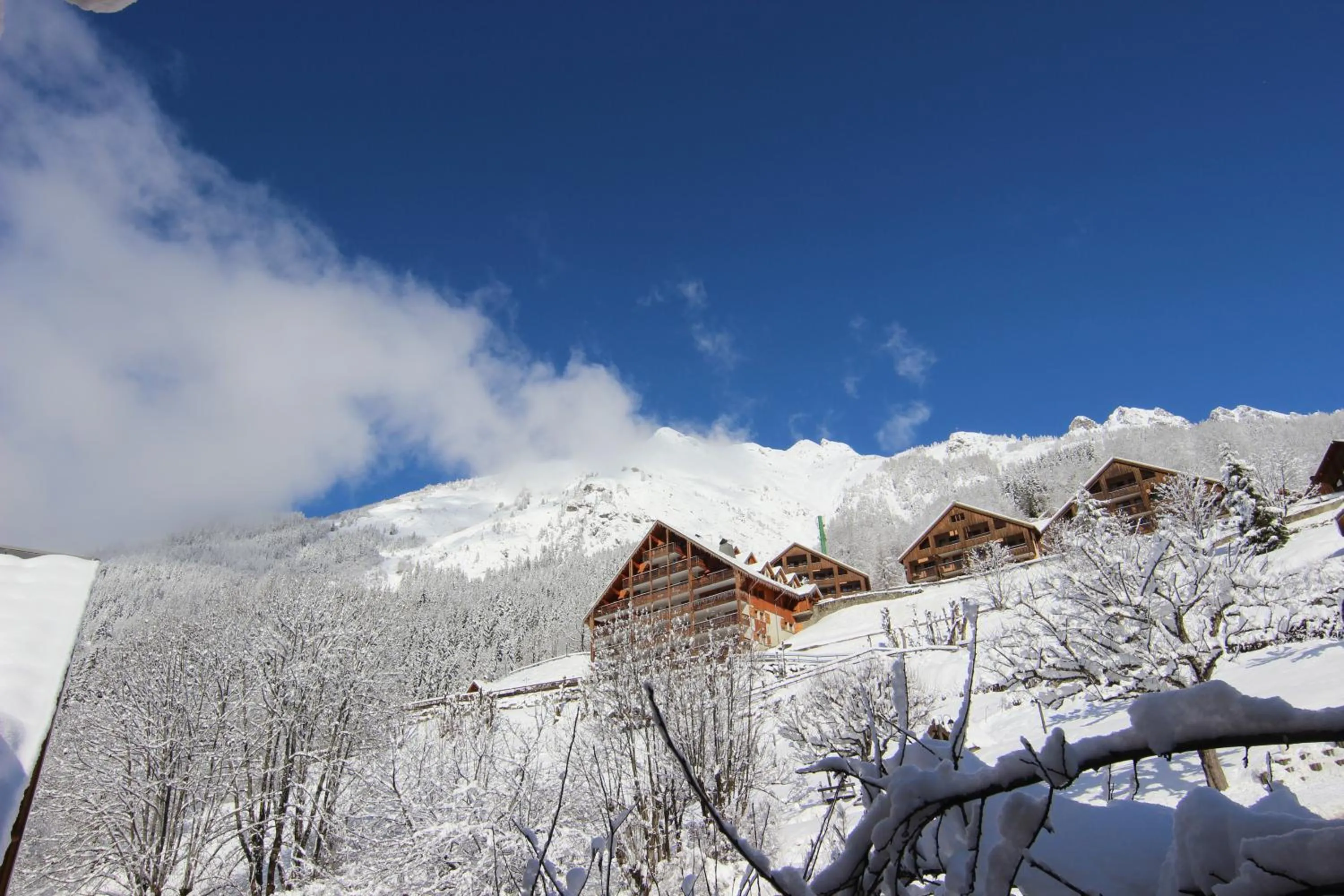 Mountain view in Hotel Le V de Vaujany
