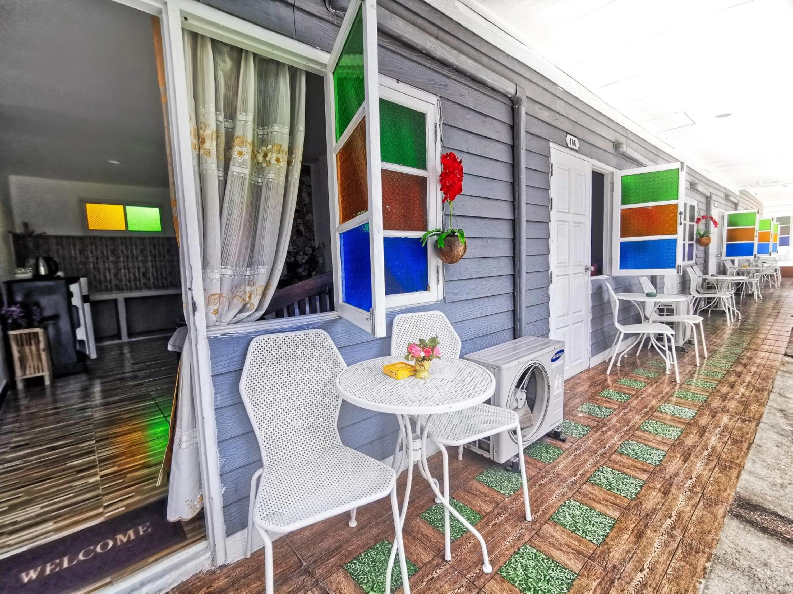 Balcony/Terrace in The Train Resort