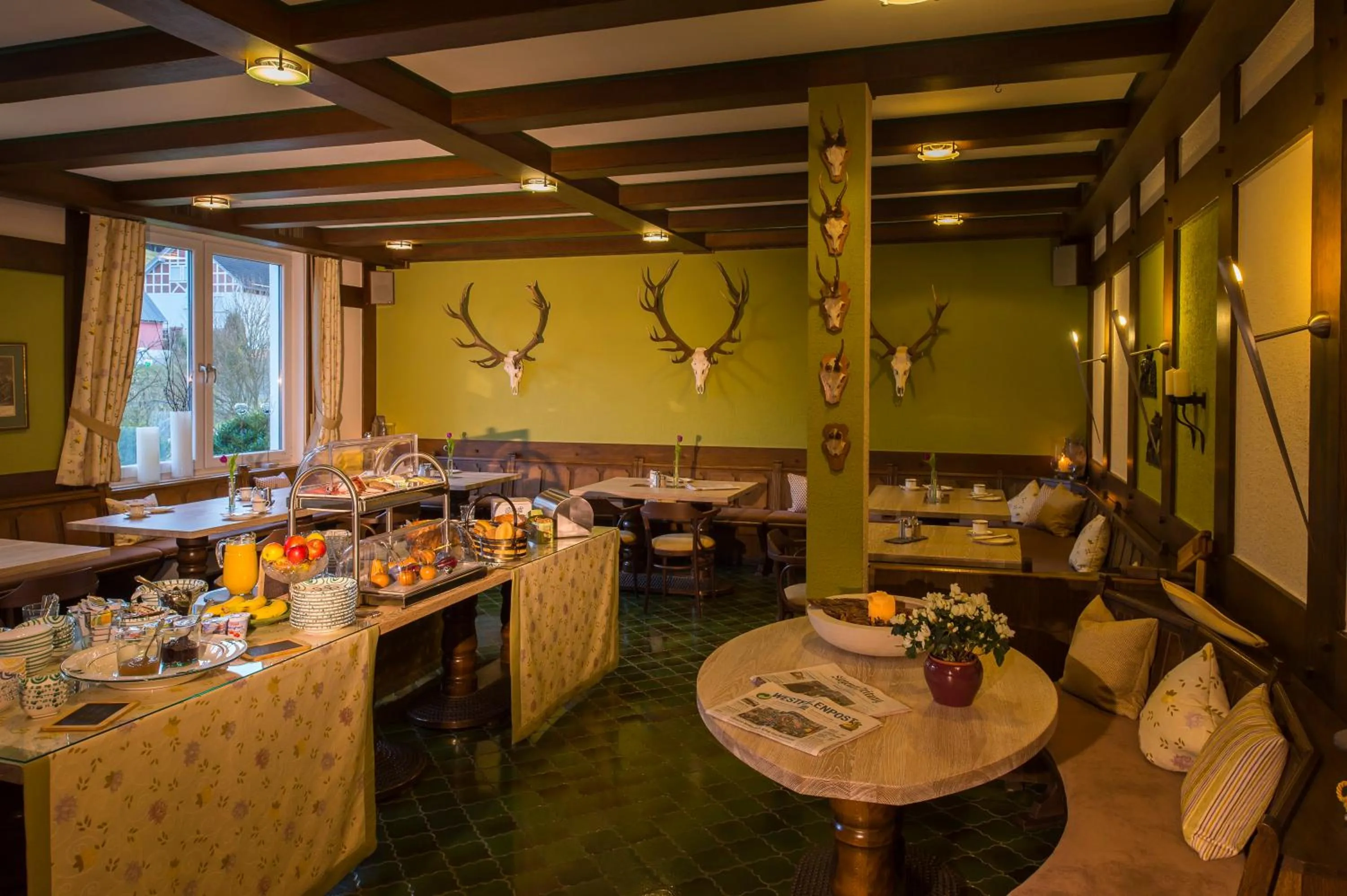 Buffet breakfast in Hotel im Auerbachtal