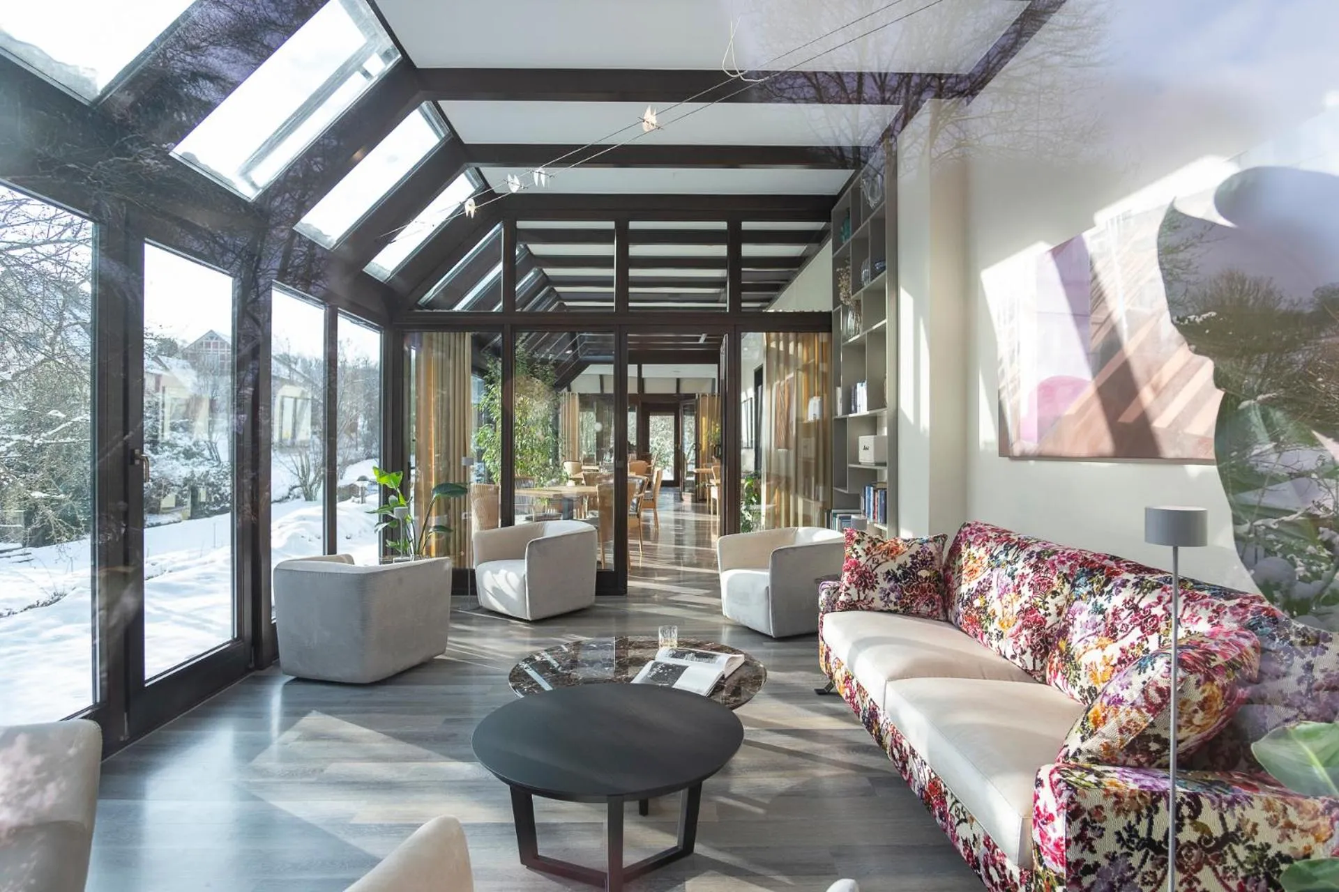 Lounge or bar in Hotel im Auerbachtal