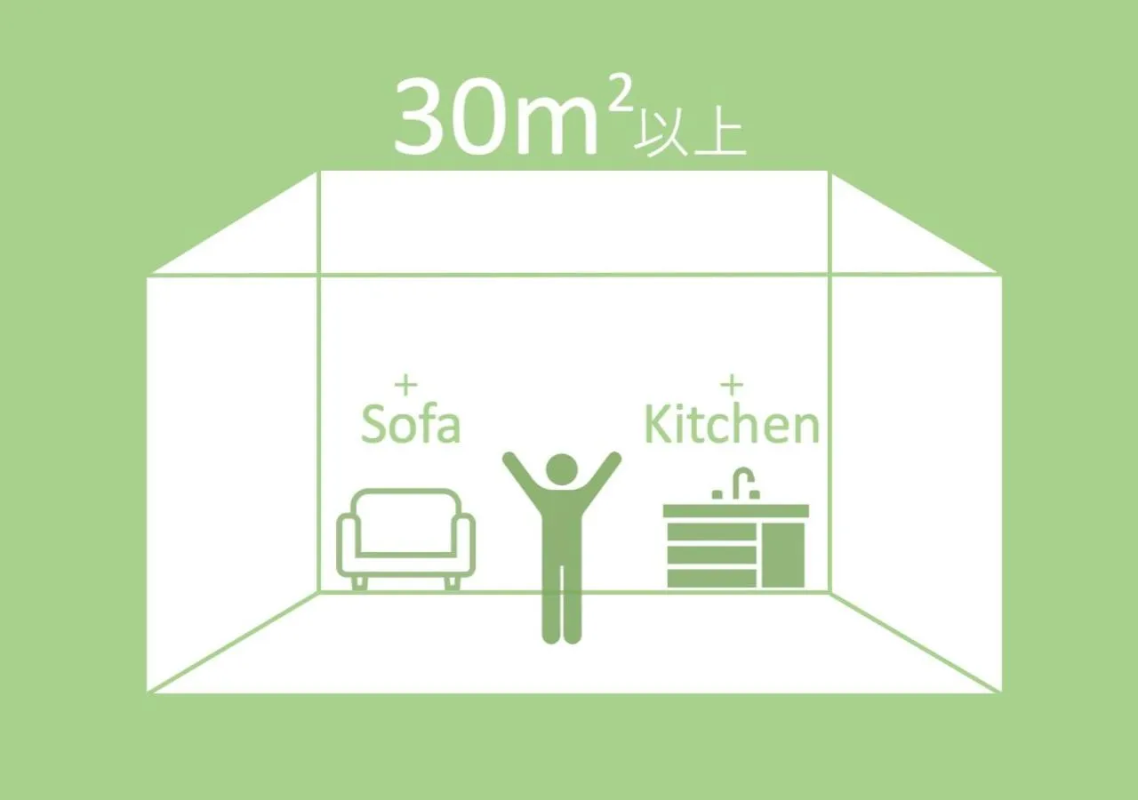 Photo of the whole room in GRAND BASE Takamatsu