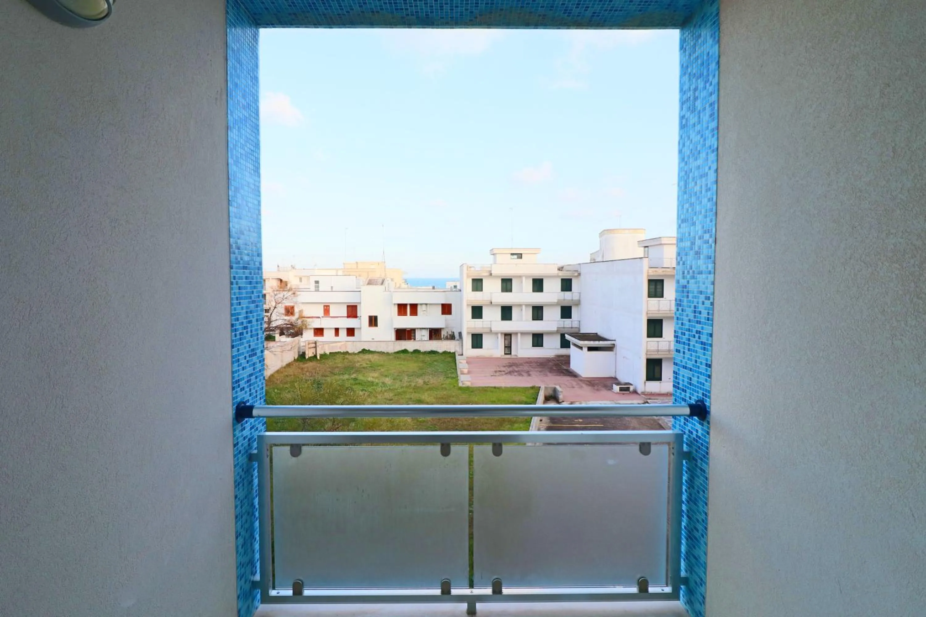 Balcony/Terrace in Holiday home angel in Otranto, apartment with 4 beds, with sea view.