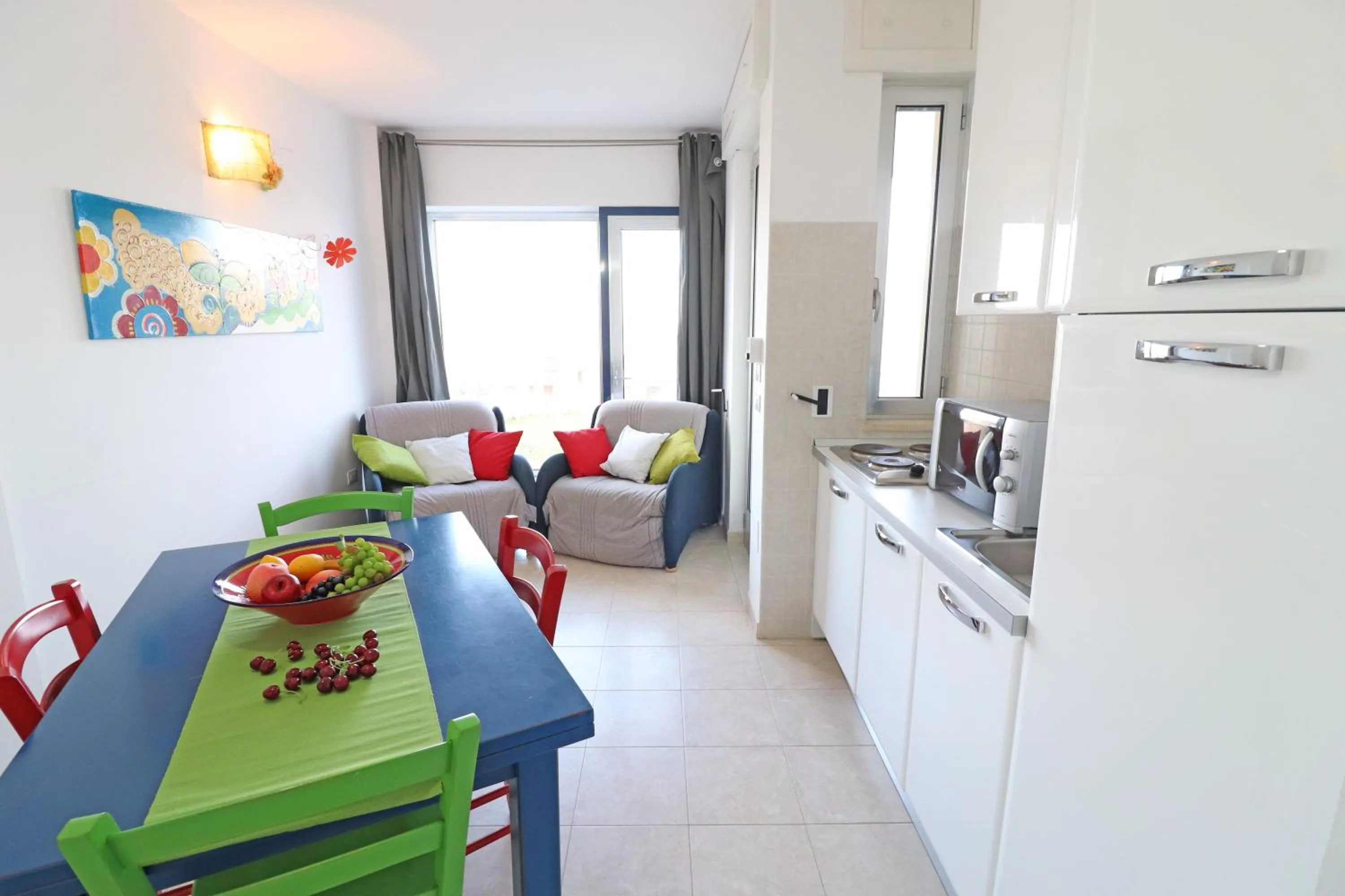 Dining Area in Holiday home angel in Otranto, apartment with 4 beds, with sea view.