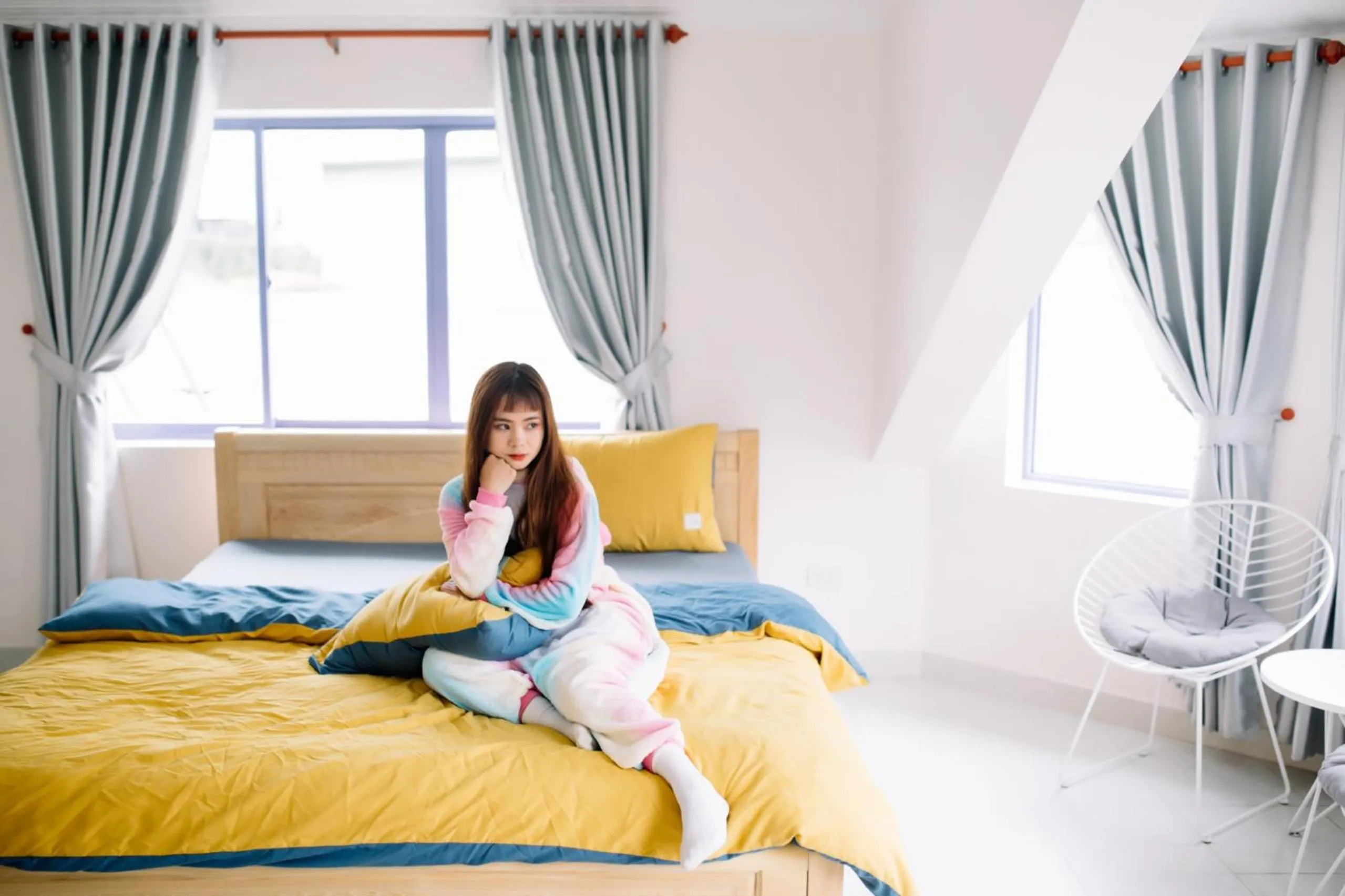 Bed in HOMESTAY THÙY DƯƠNG