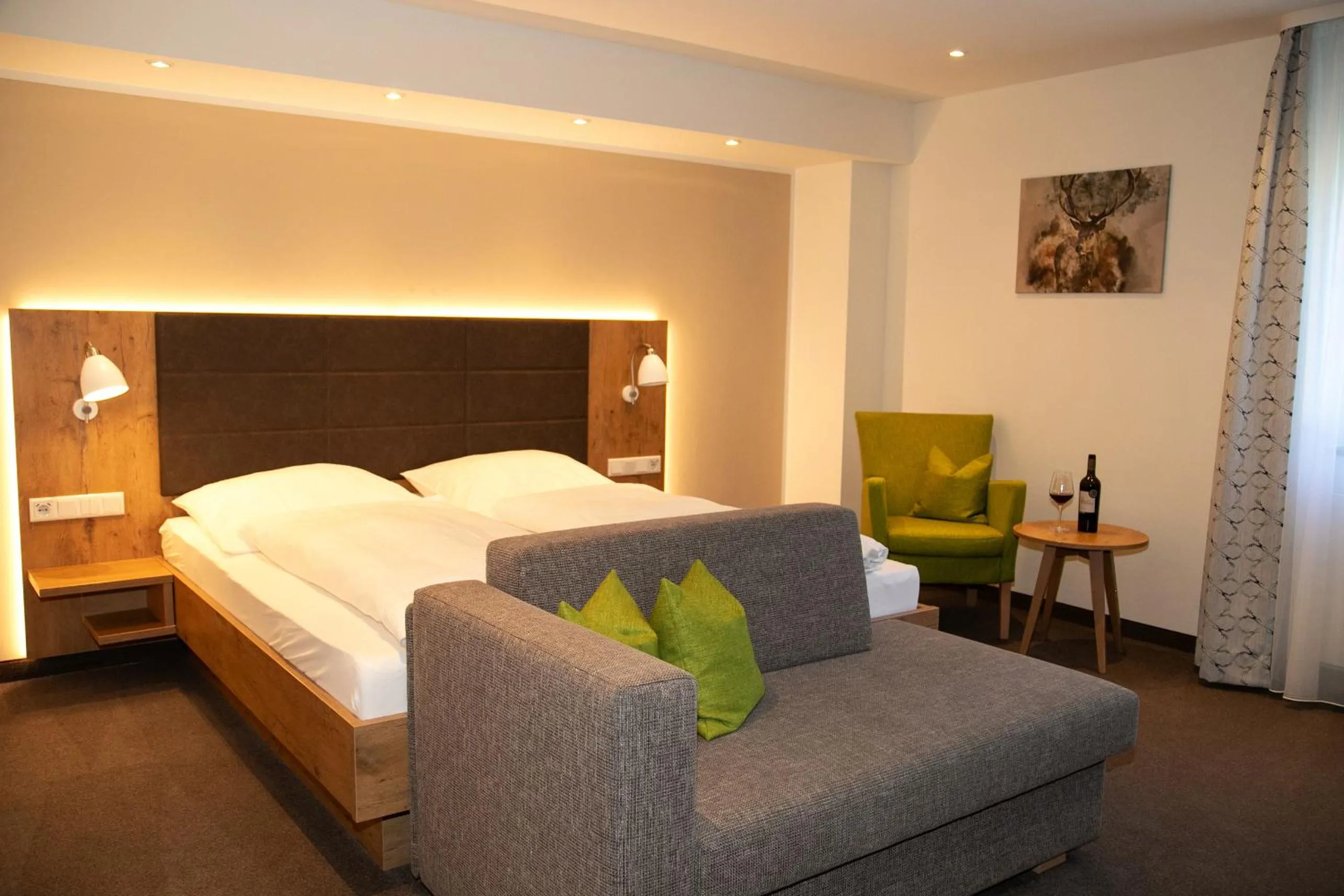 Bed in Landhotel Halbfas-Alterauge