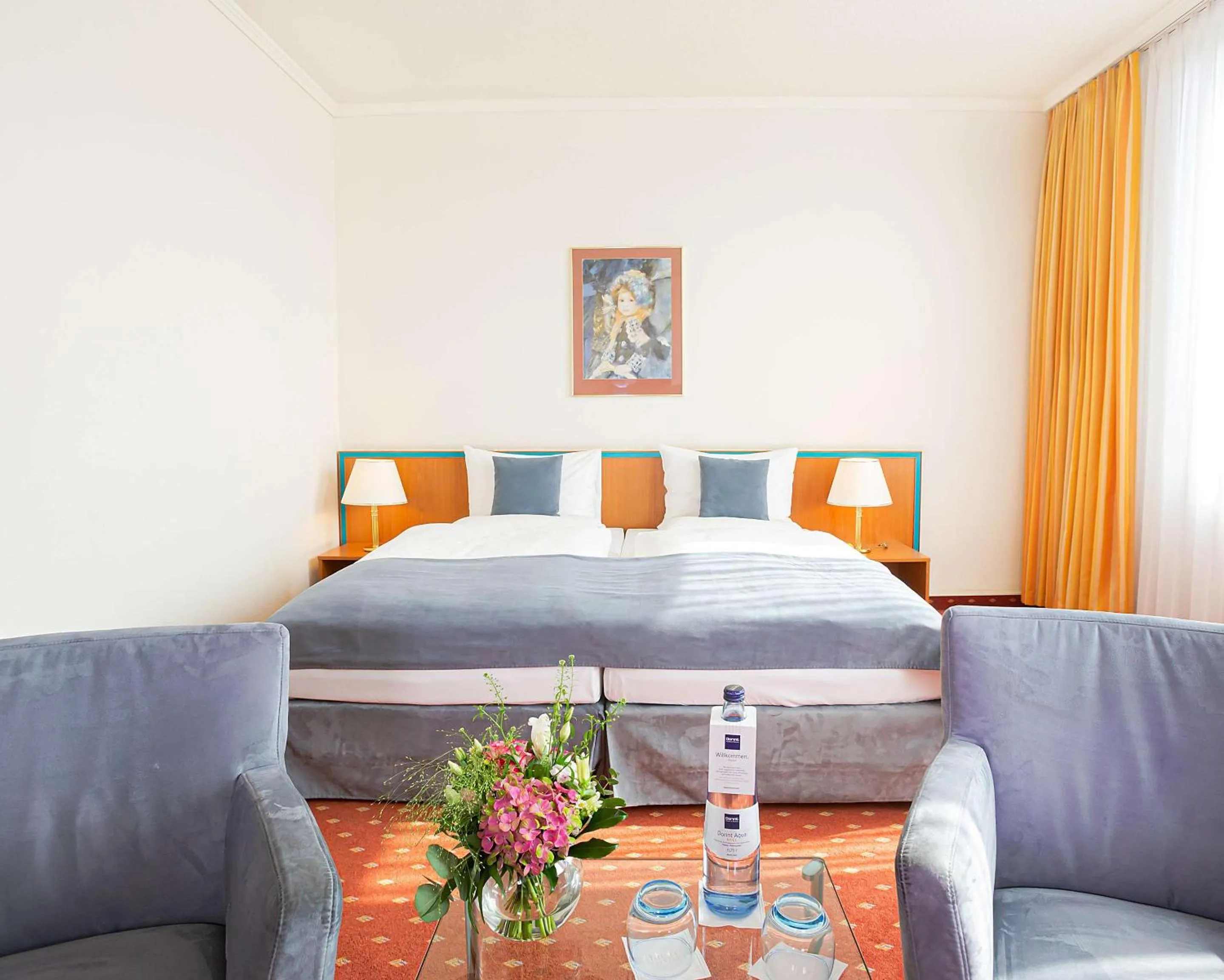 Bedroom, Bed in Dorint Hotel Leipzig