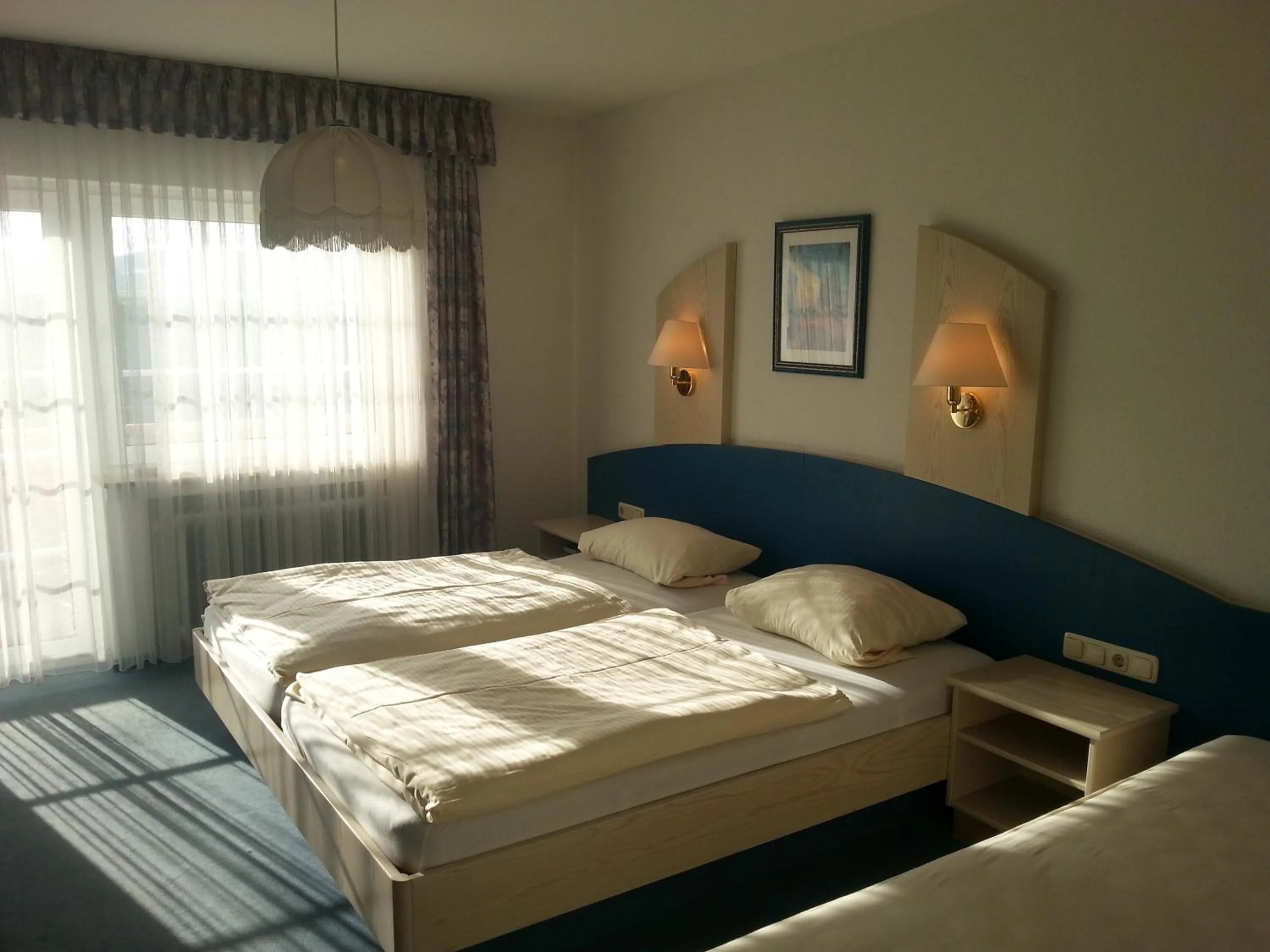 Bed in Hotel Restaurant Rückert