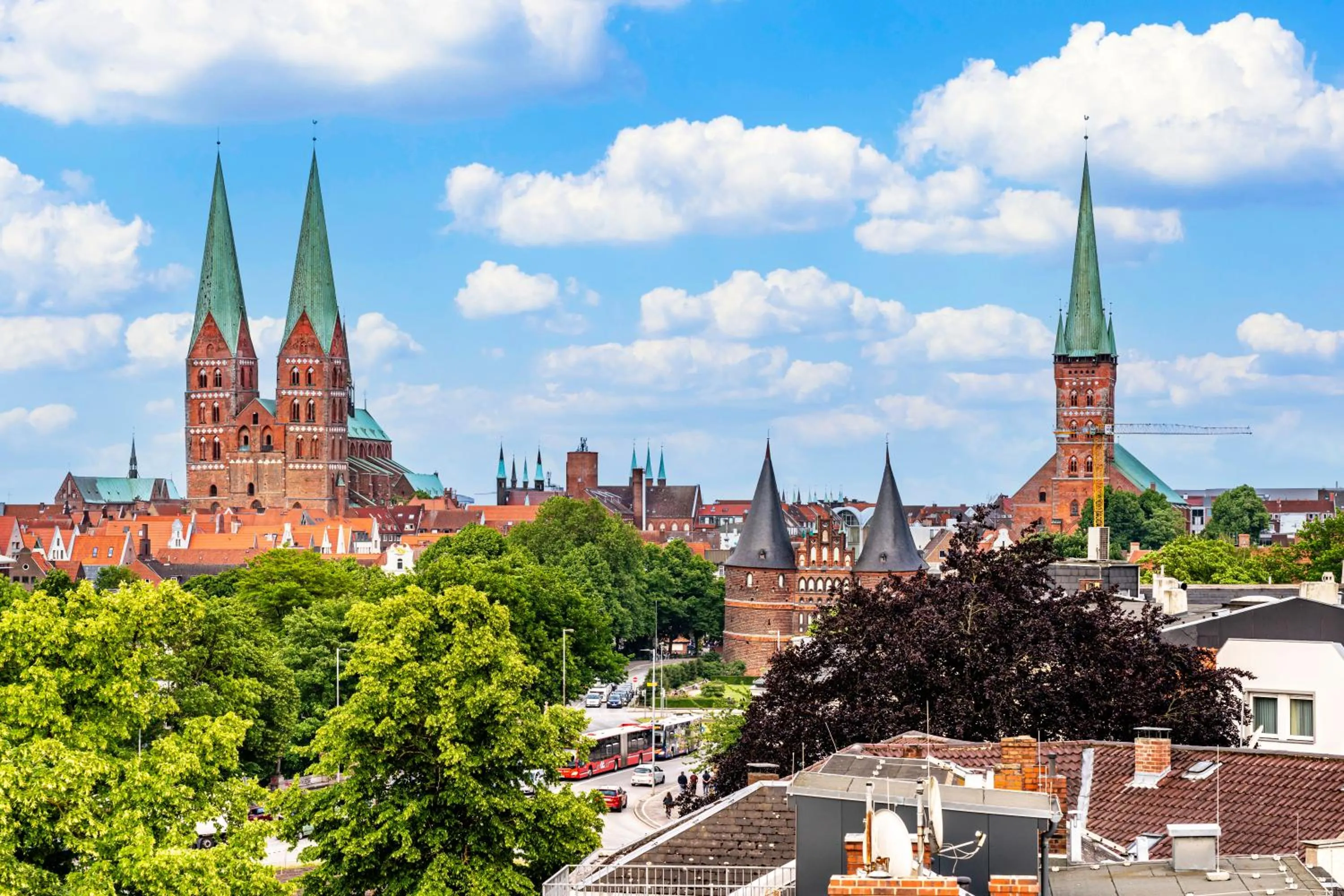 City view in Mercure Hotel Luebeck City Center