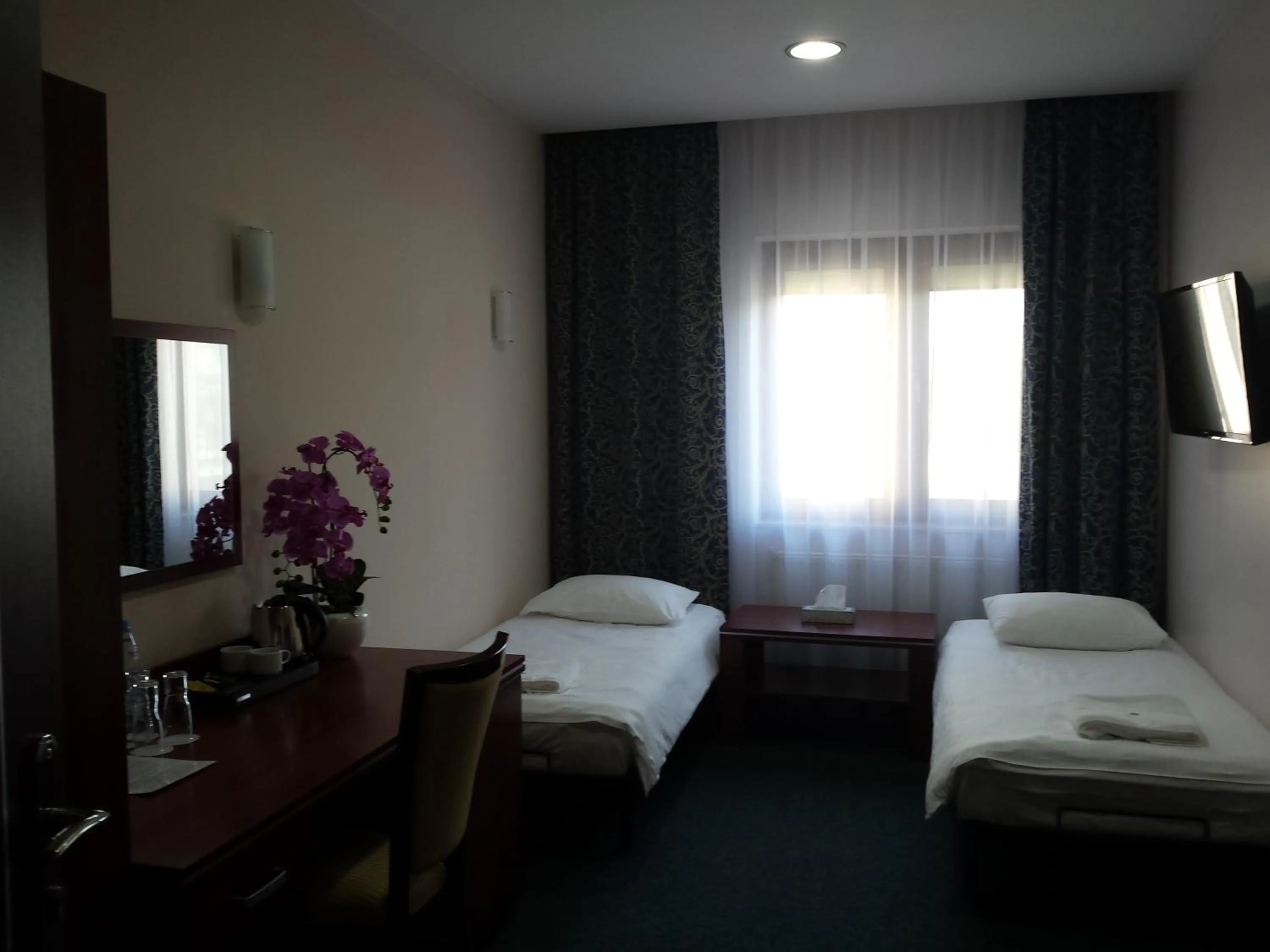 Bed in Hotel Polonia