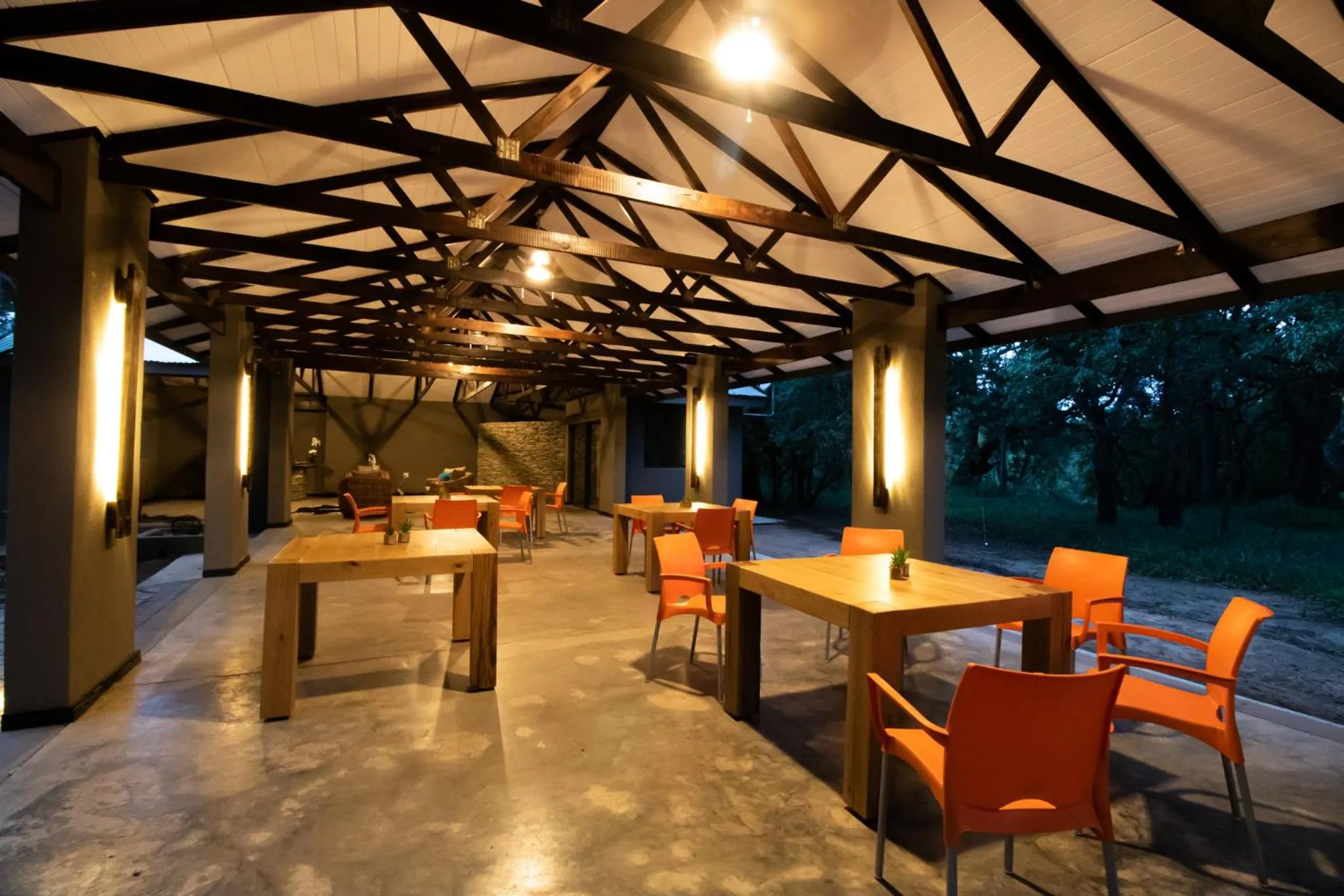 Dining area in Little Africa Safari Lodge