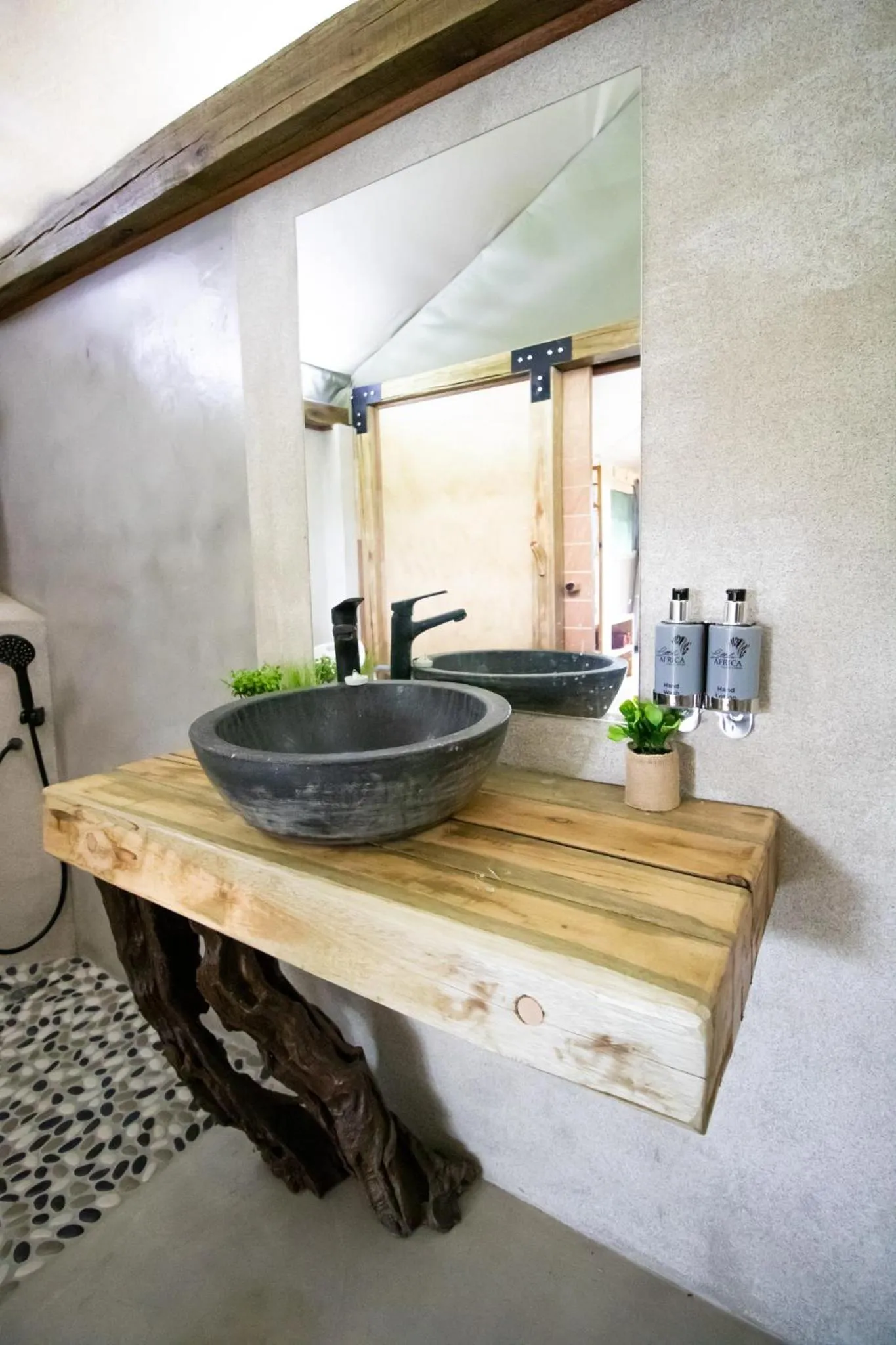Bathroom in Little Africa Safari Lodge
