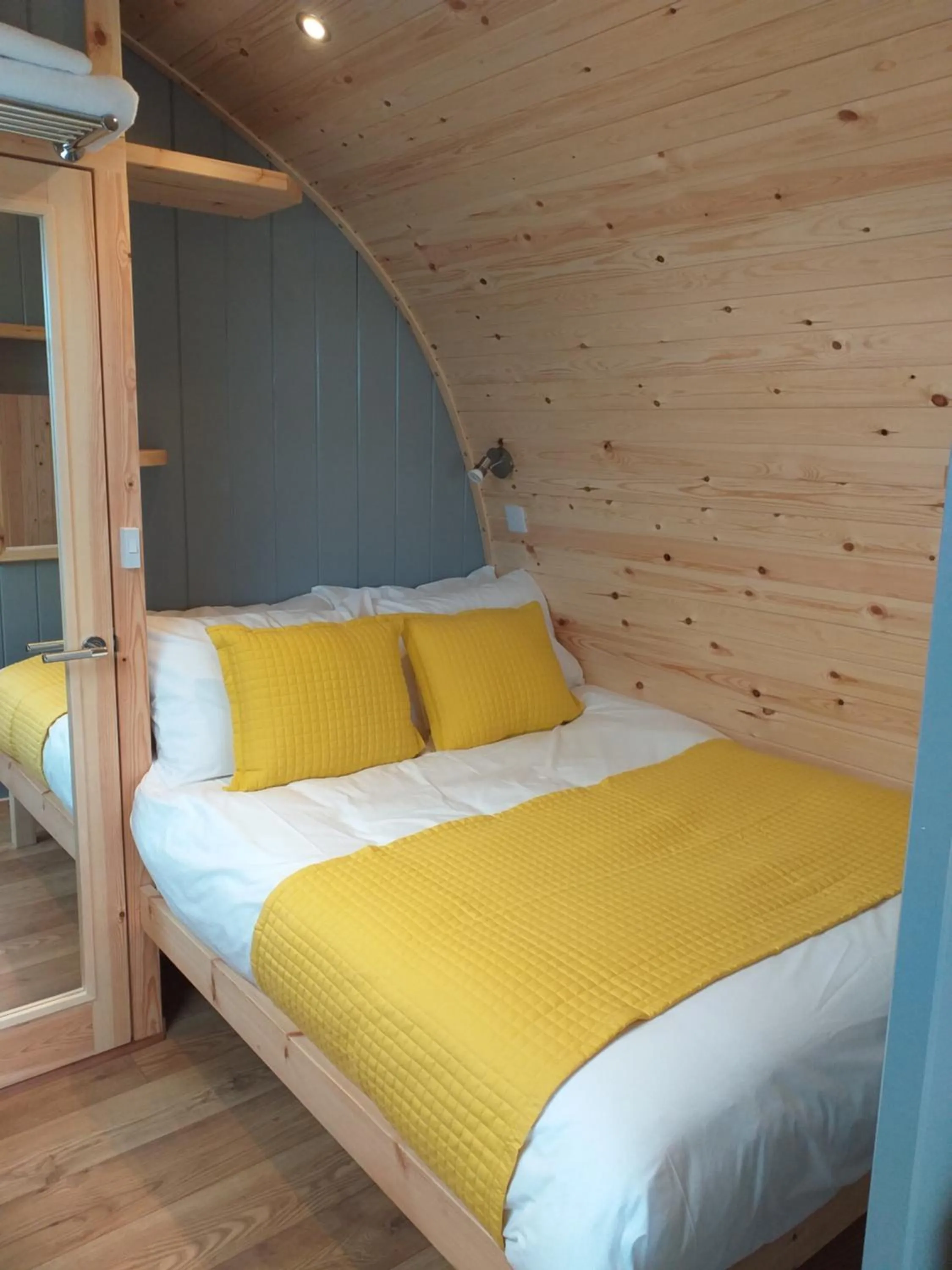 Bed in North Star Glamping